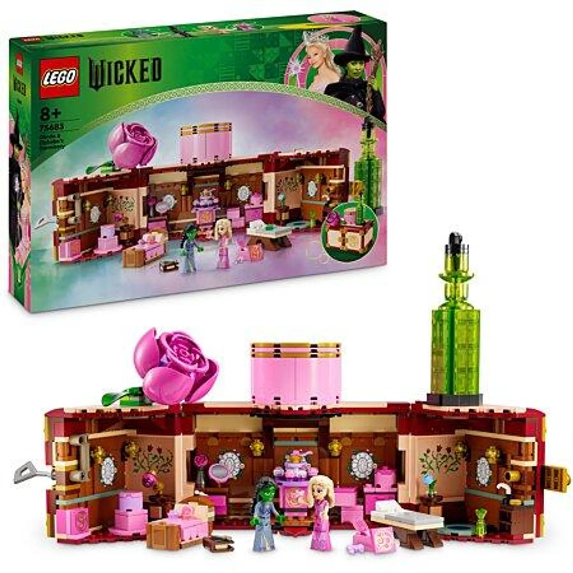 LEGO® Wicked - Le Dortoir de Glinda et d’Elphaba - Modèle Collector avec Mini-poupées - 75683