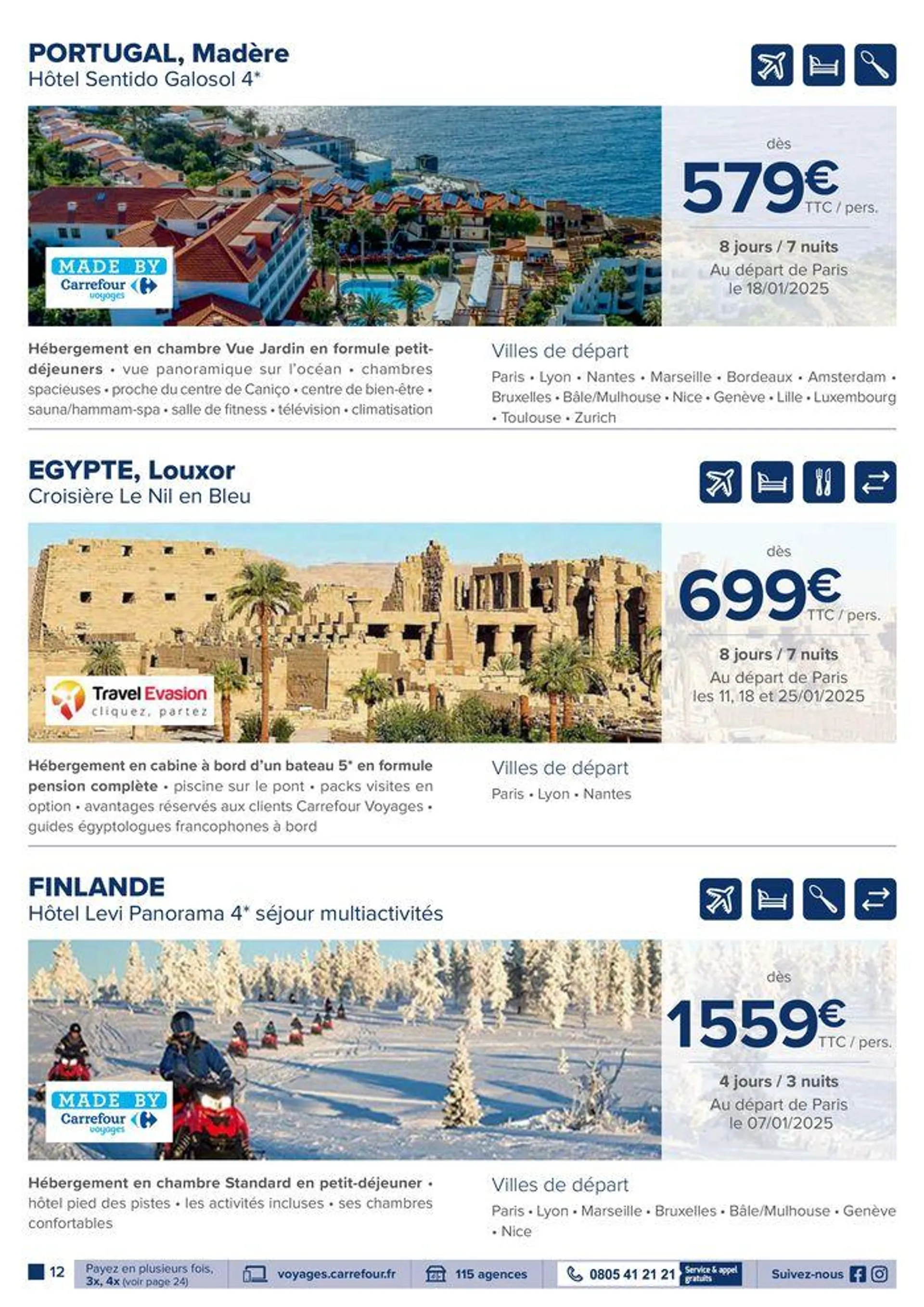 VOYAGEZ TOUT SIMPLEMENT du 17 septembre au 15 décembre 2024 - Catalogue page 12