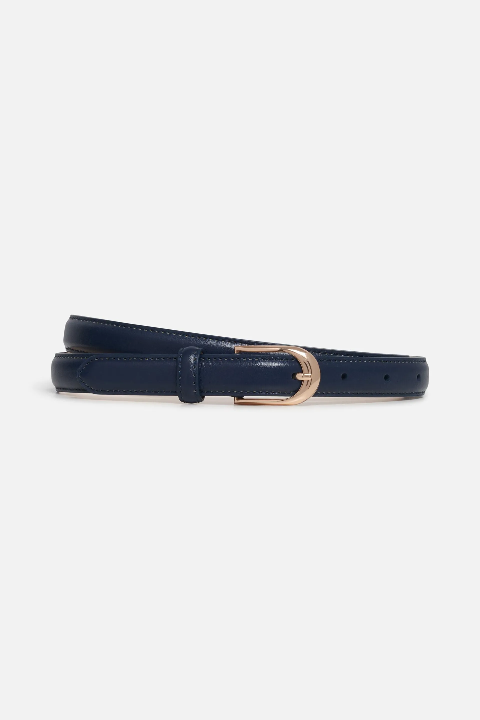 Ceinture basic bleu marine femme