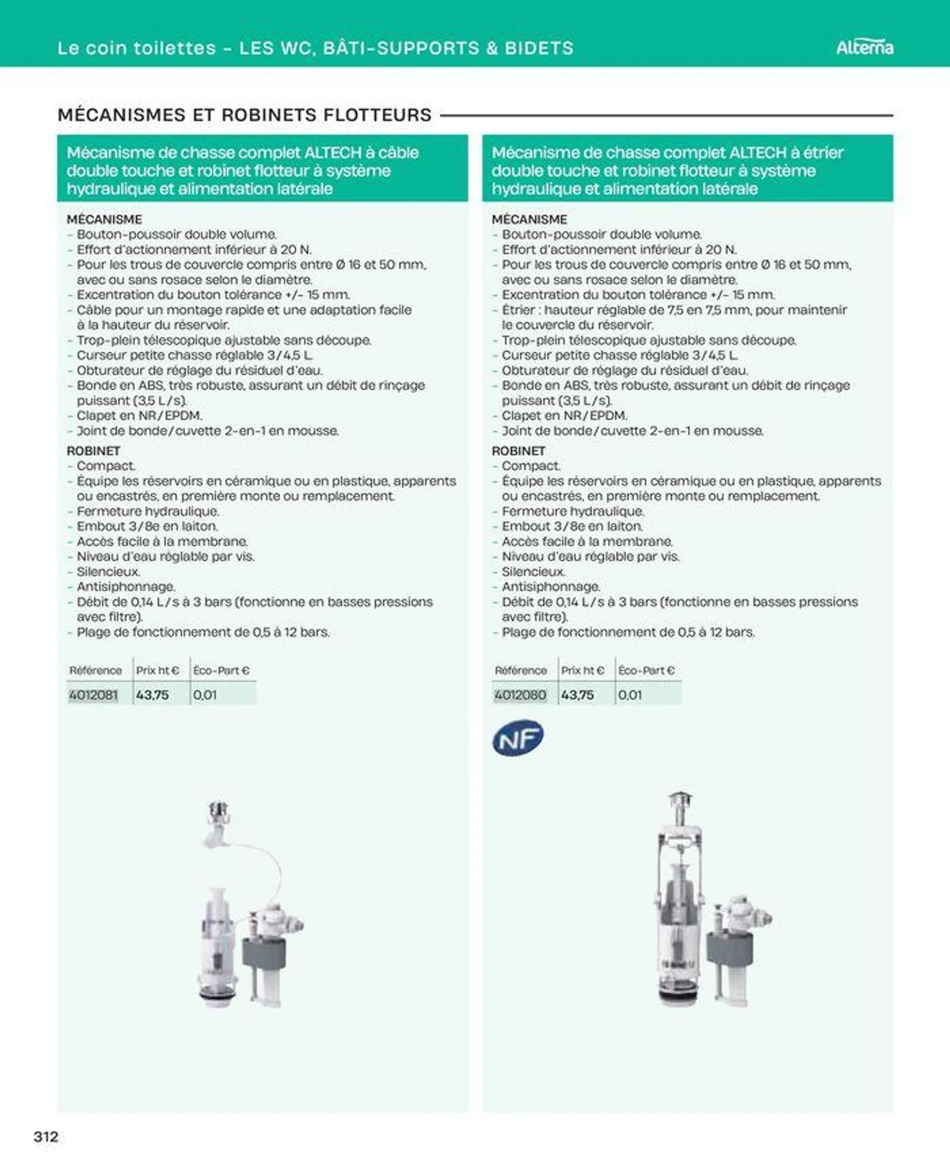 La salle de bain en toute sérénité du 2 juillet au 31 décembre 2024 - Catalogue page 312