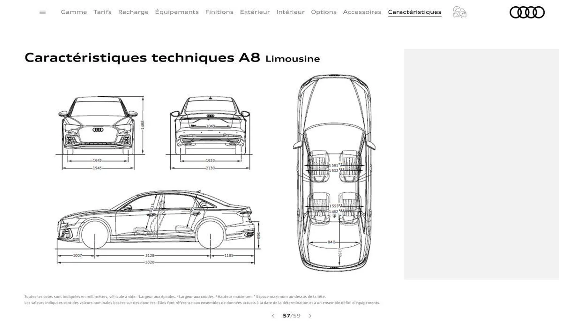 Audi A8 du 20 août au 31 décembre 2024 - Catalogue page 57