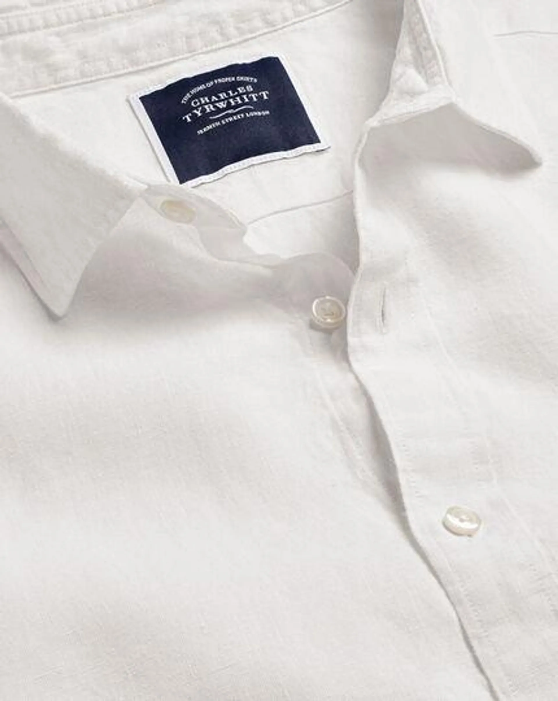 Pure Linen Shirt - White