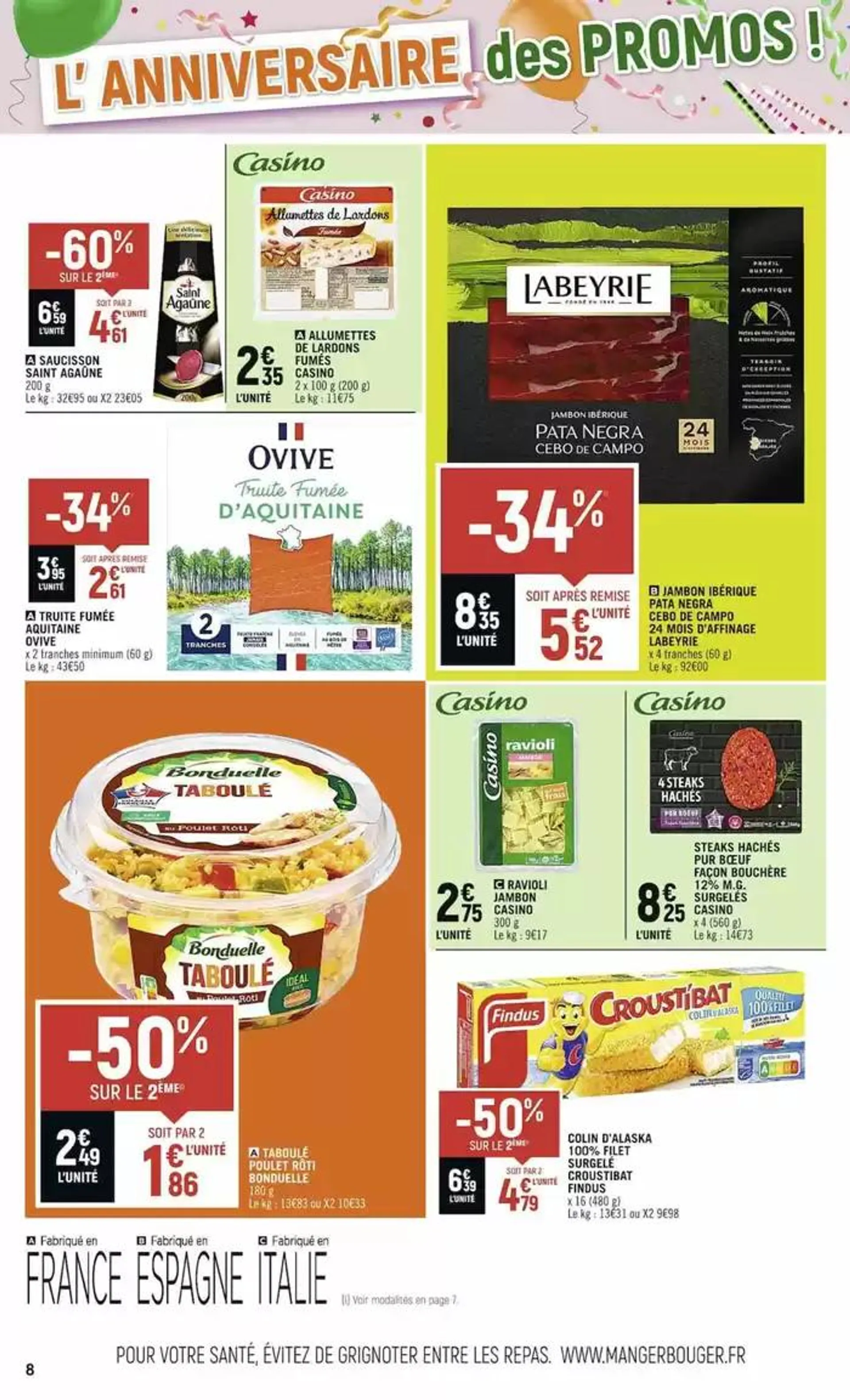 SPAR ICI L'ANNIVERSAIRE DES PROMOS du 2 octobre au 13 octobre 2024 - Catalogue page 10