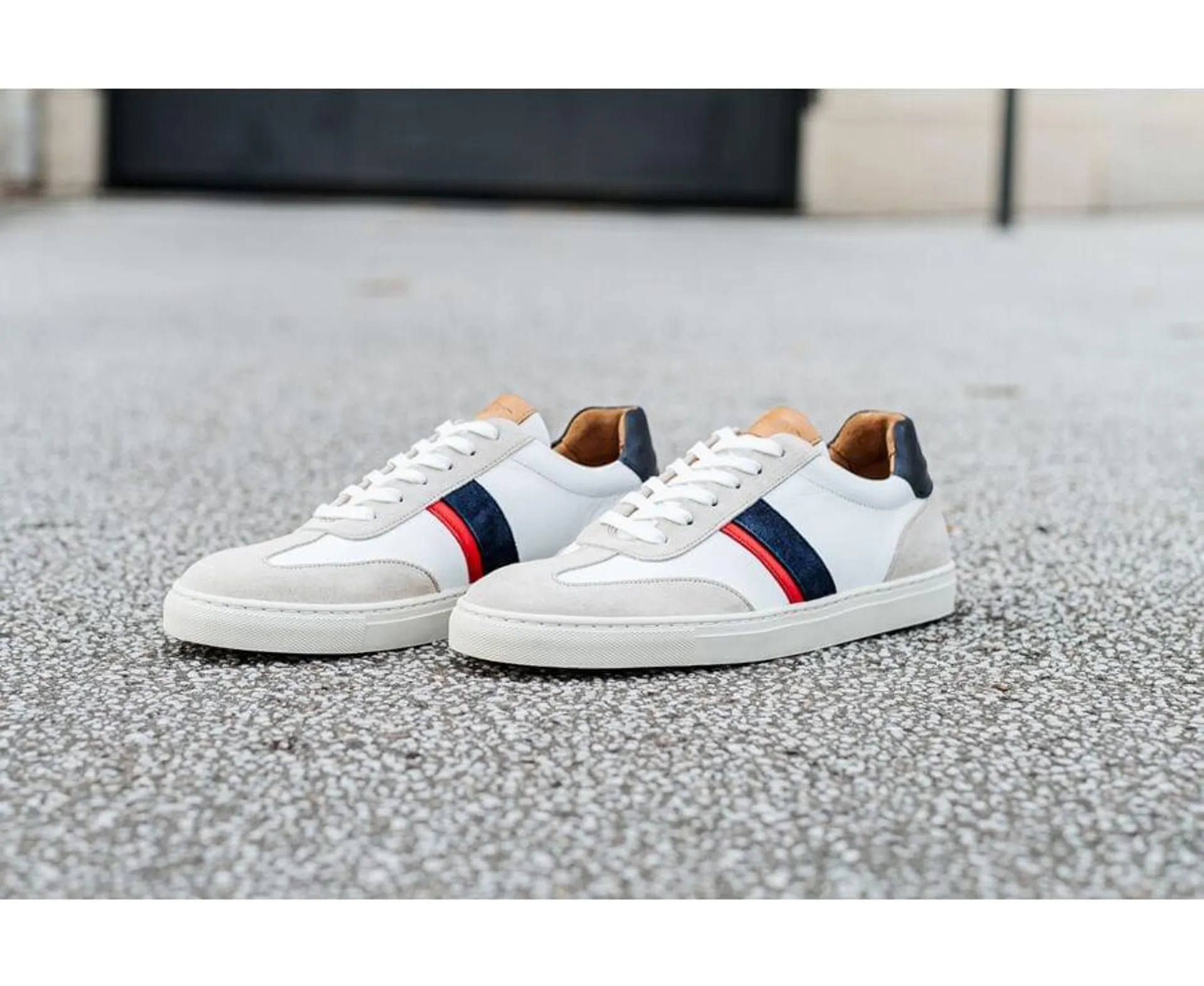 Sneakers homme Blanc Bleu et Rouge - MAYWOOD II