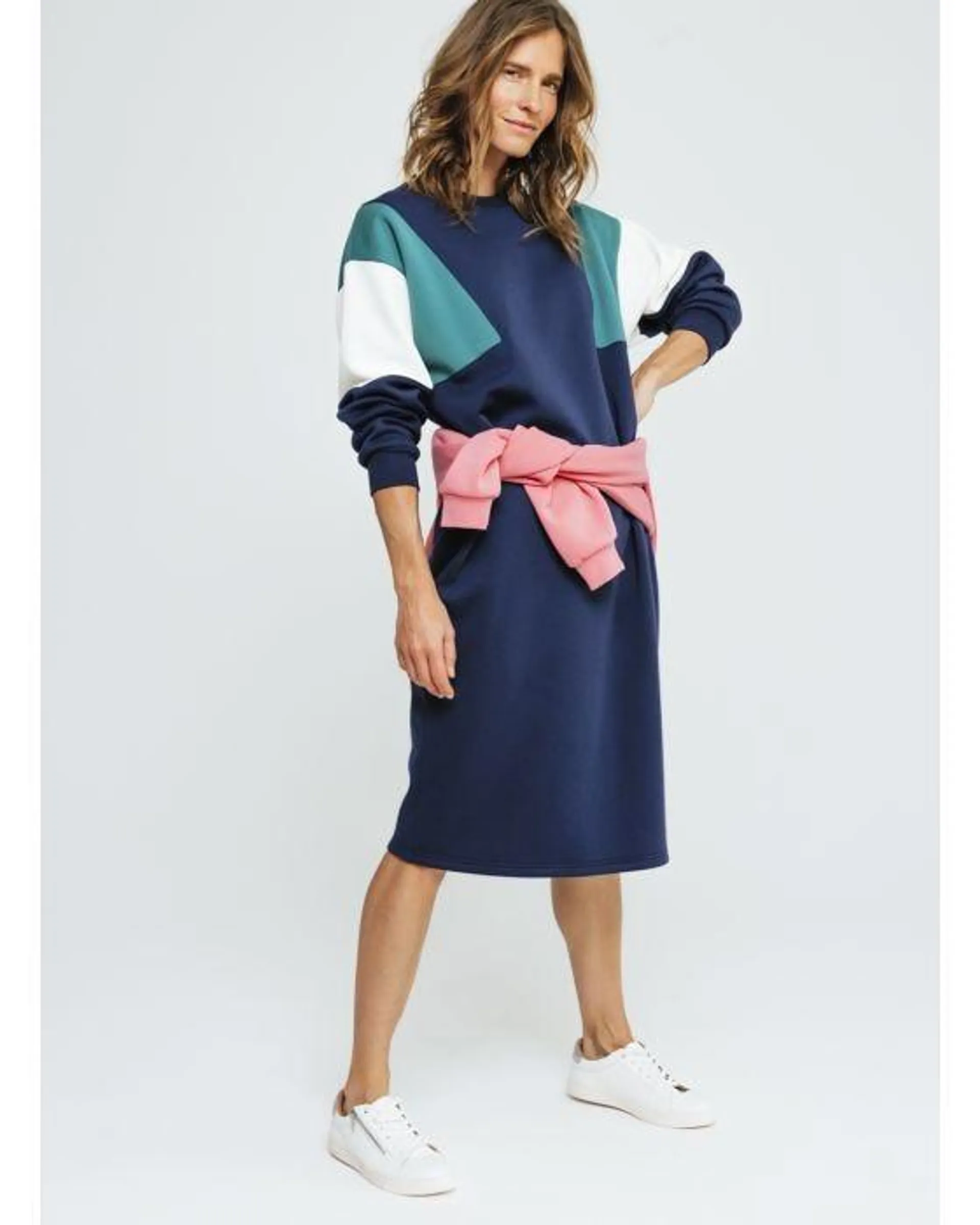 Robe sweat-shirt colorblock Thermolactyl