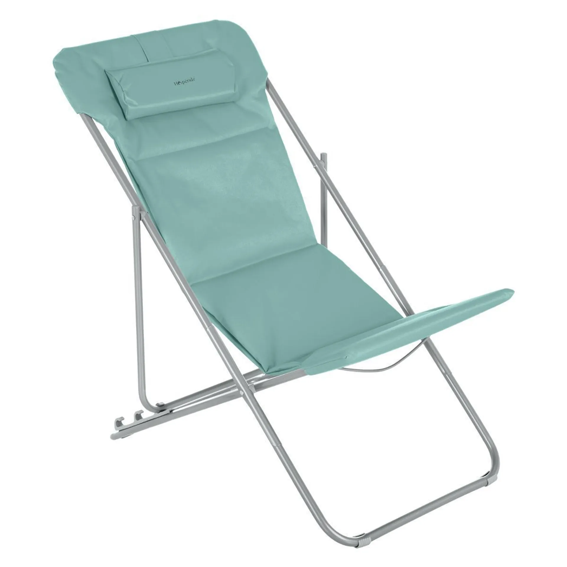 Chilienne pliante Bilbao - L 98 x P 56 x H 35 à 75 cm - Vert - HESPERIDE