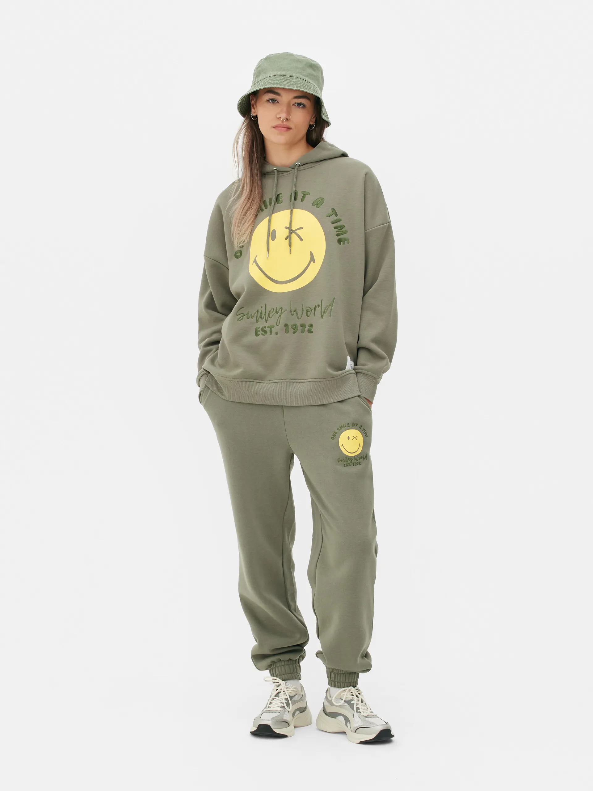 Sweat à capuche oversize SMILEYWORLD® à coordonner