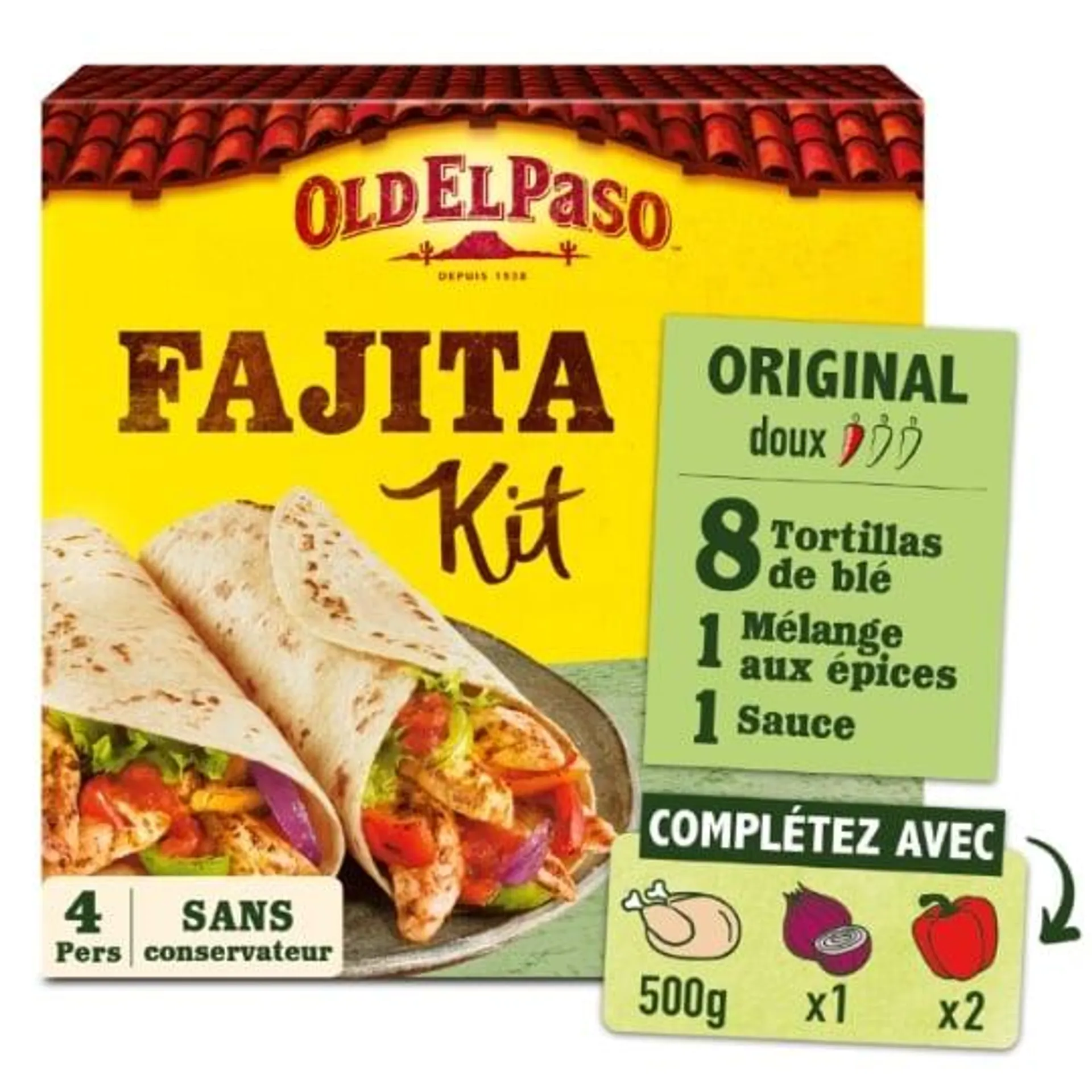 Kit Fajitas original doux OLD EL PASO