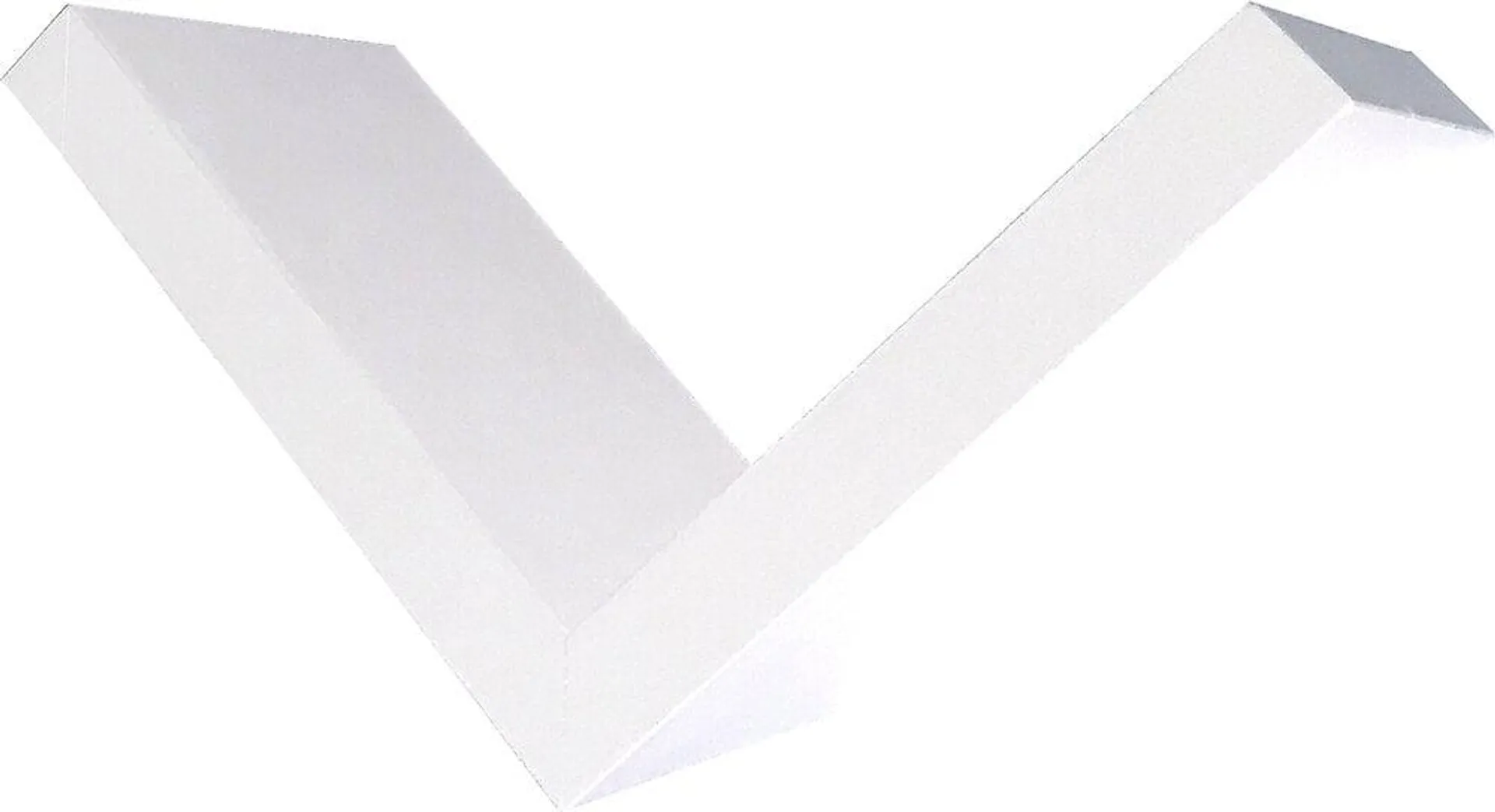 Etagère en V 24x24x14.5cm blanc