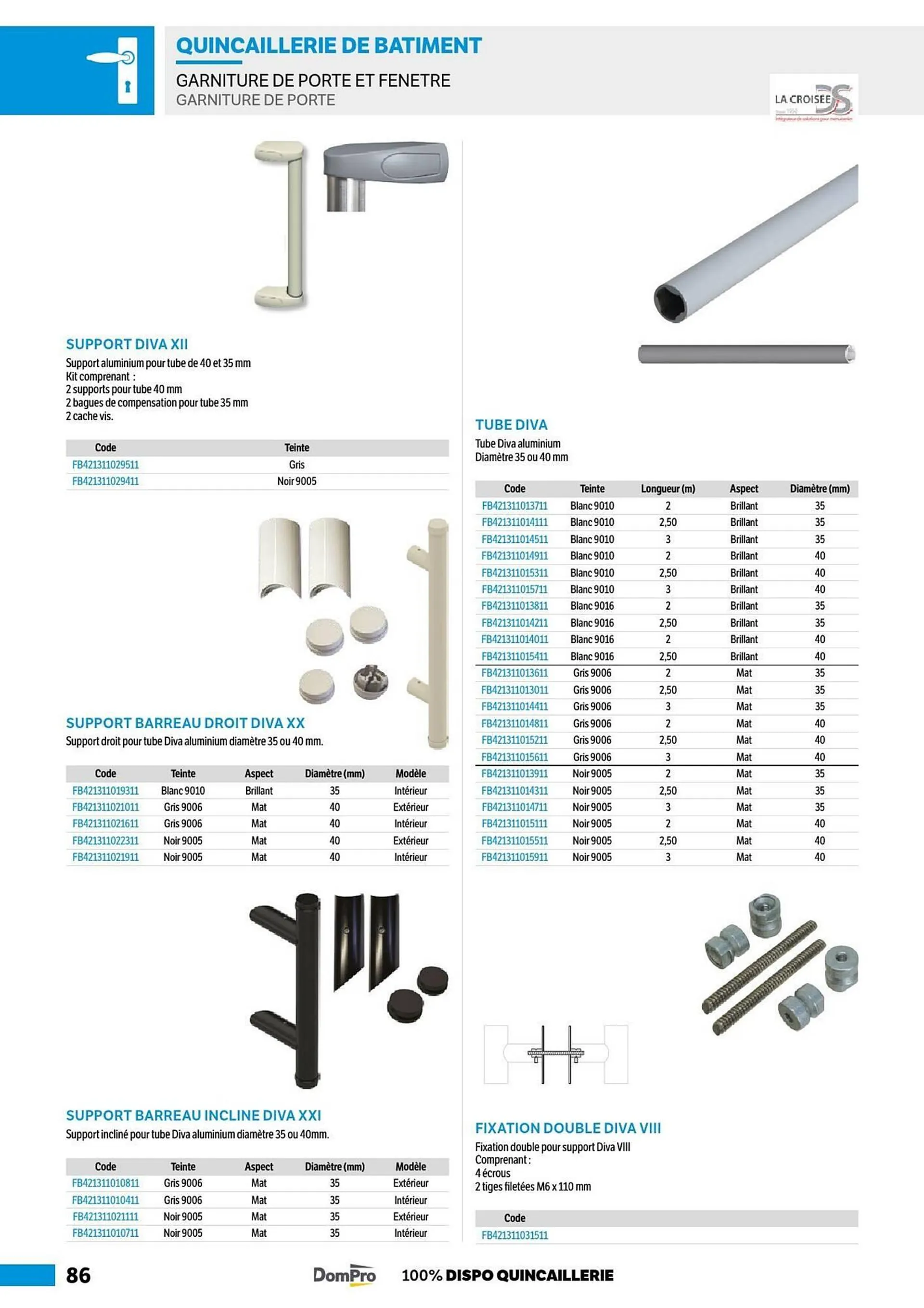 Catalogue DomPro du 8 juillet au 4 janvier 2025 - Catalogue page 86