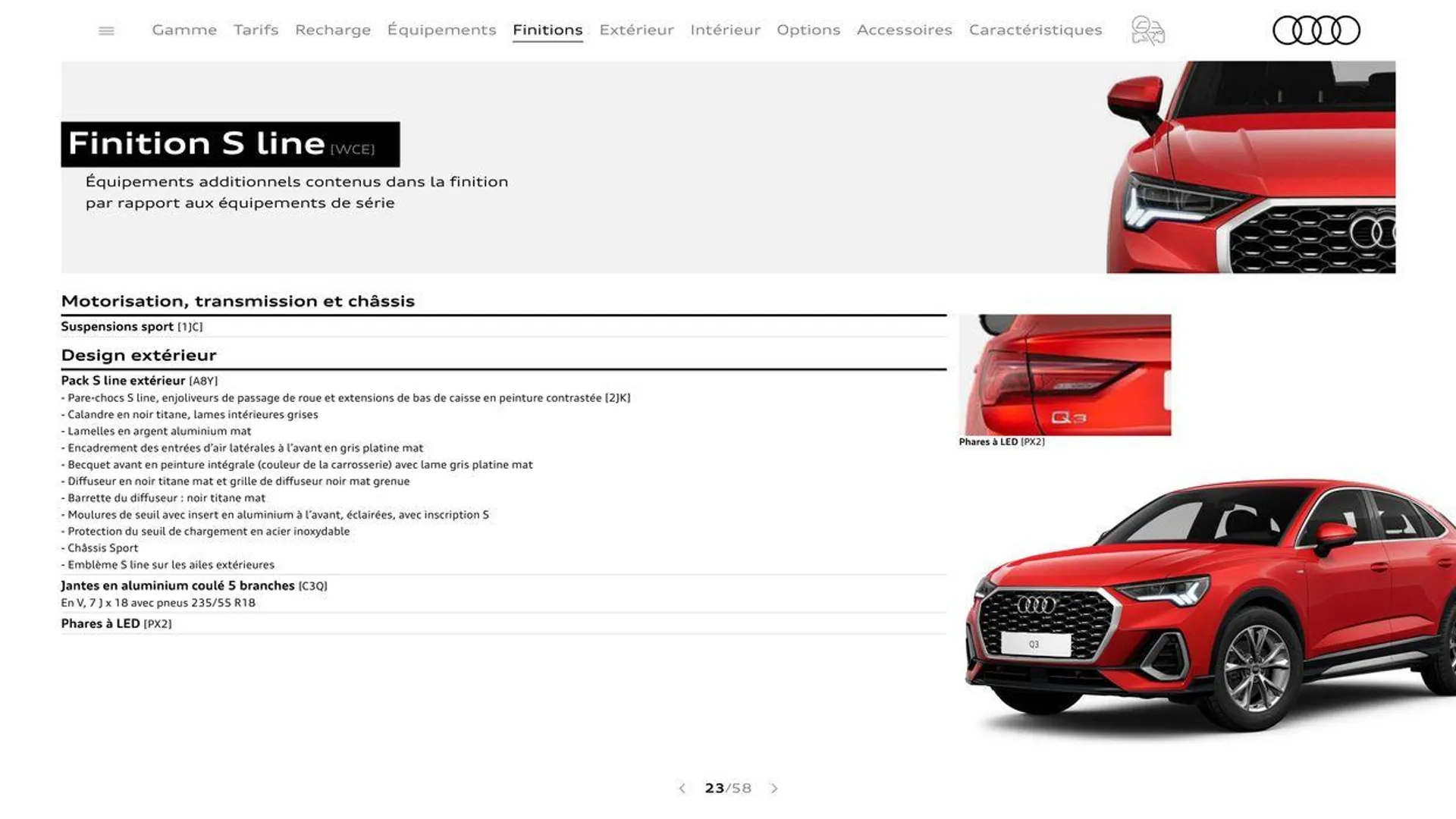 Audi Q3 Sportback du 20 août au 31 décembre 2024 - Catalogue page 23