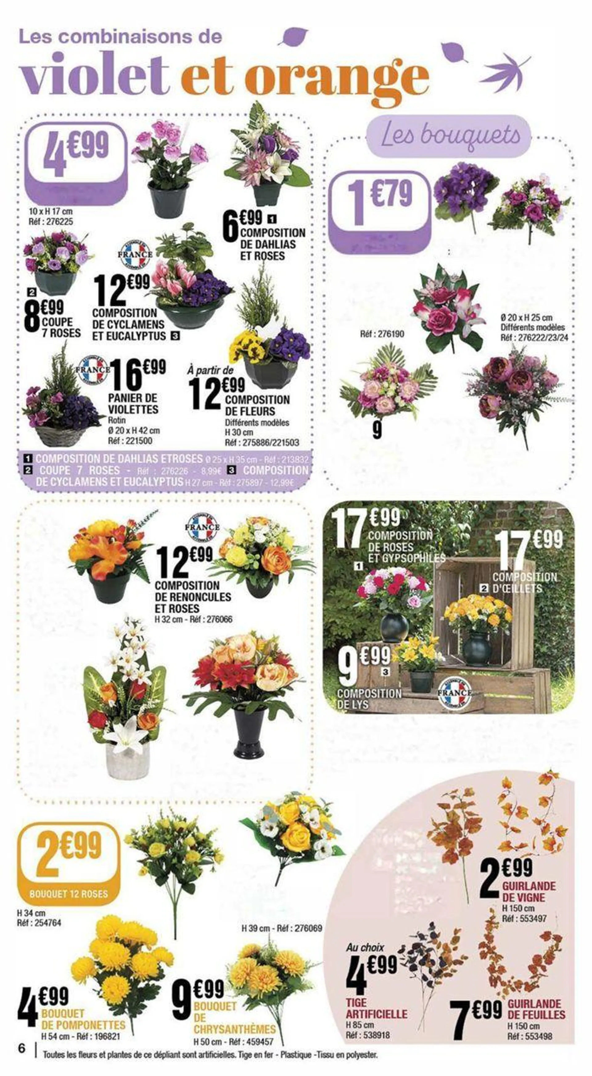 Notre sélection de bouquets du 16 septembre au 31 octobre 2024 - Catalogue page 6