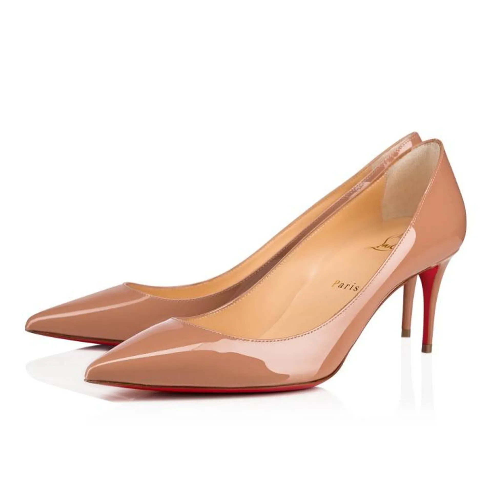 Escarpins 70 mm - Cuir de veau verni - Blush - Femme