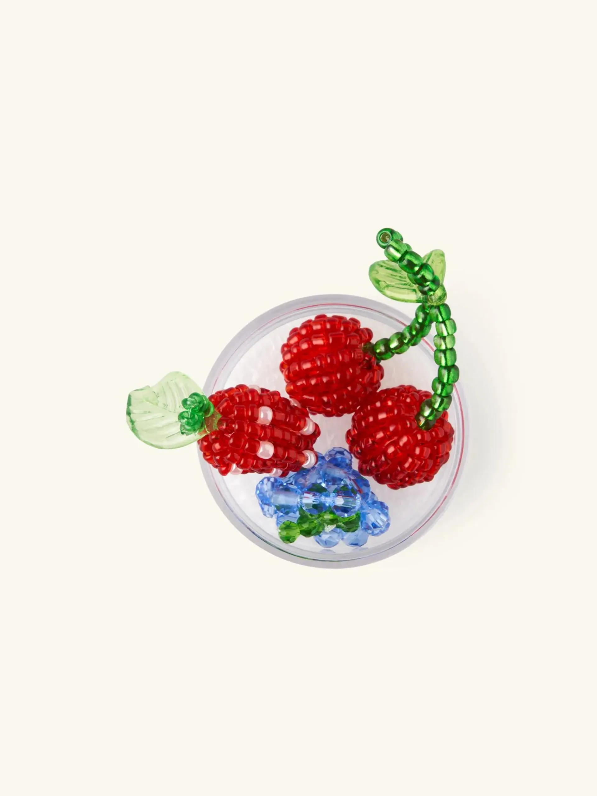 Beaded fruit charms