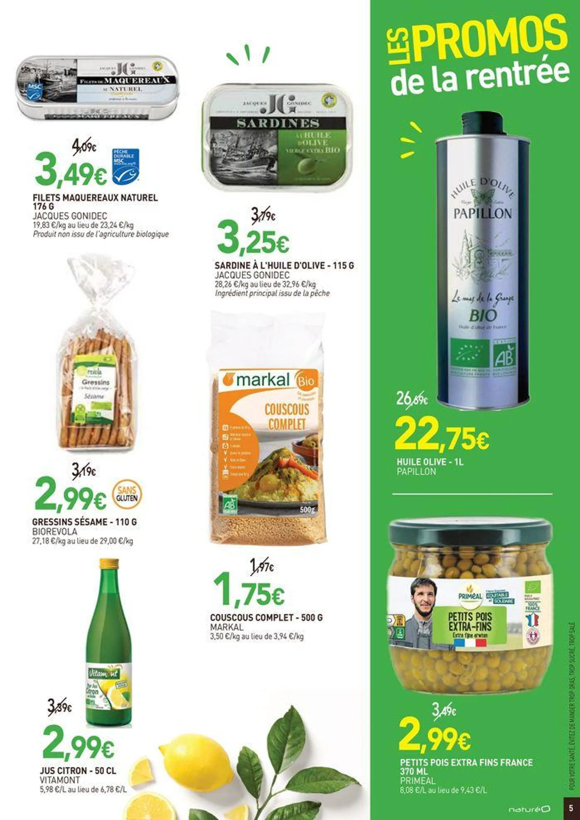 Les promos de la rentrée du 19 août au 15 septembre 2024 - Catalogue page 5