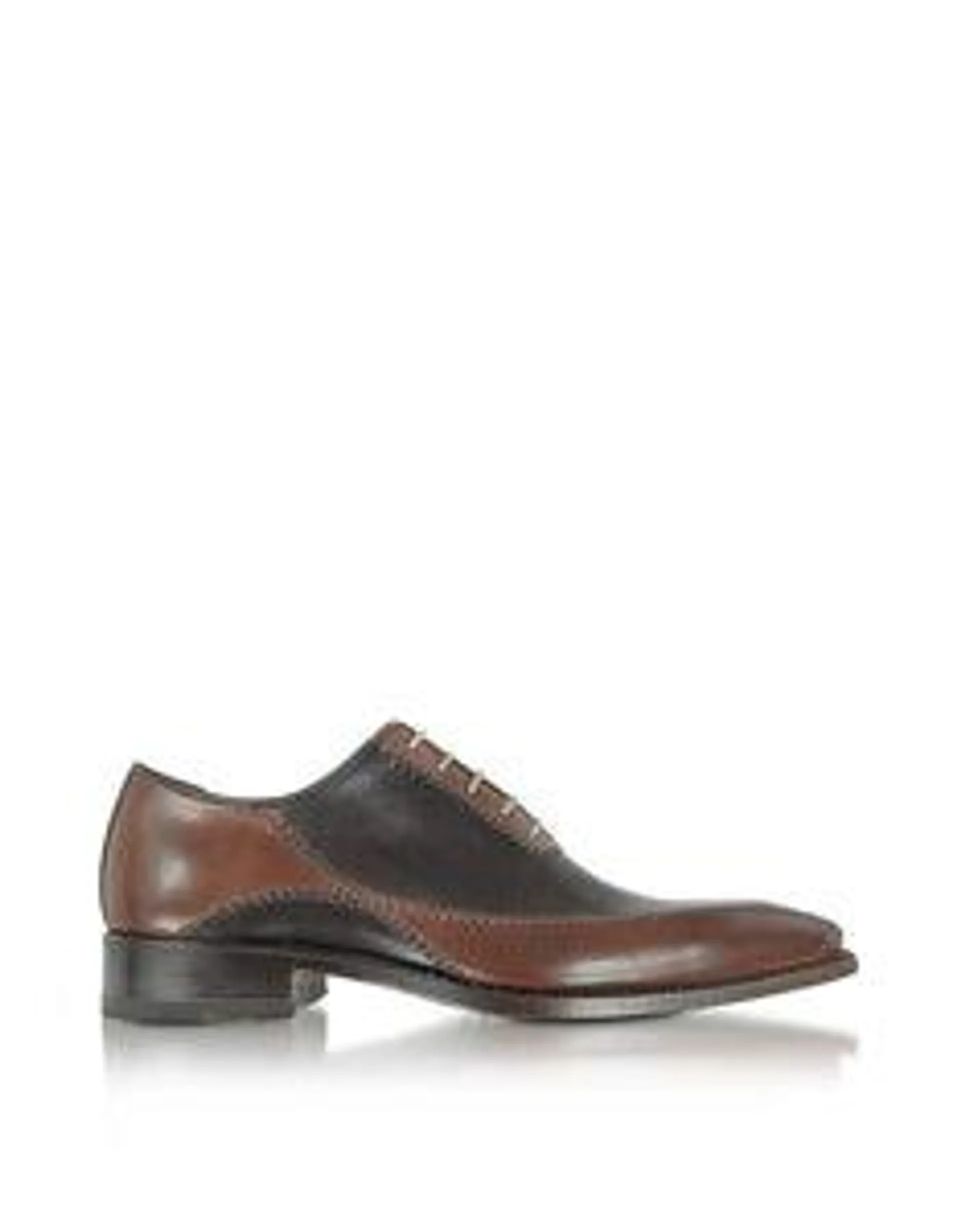 Dark Brown Italian Handcrafted Leather Oxford Shoes