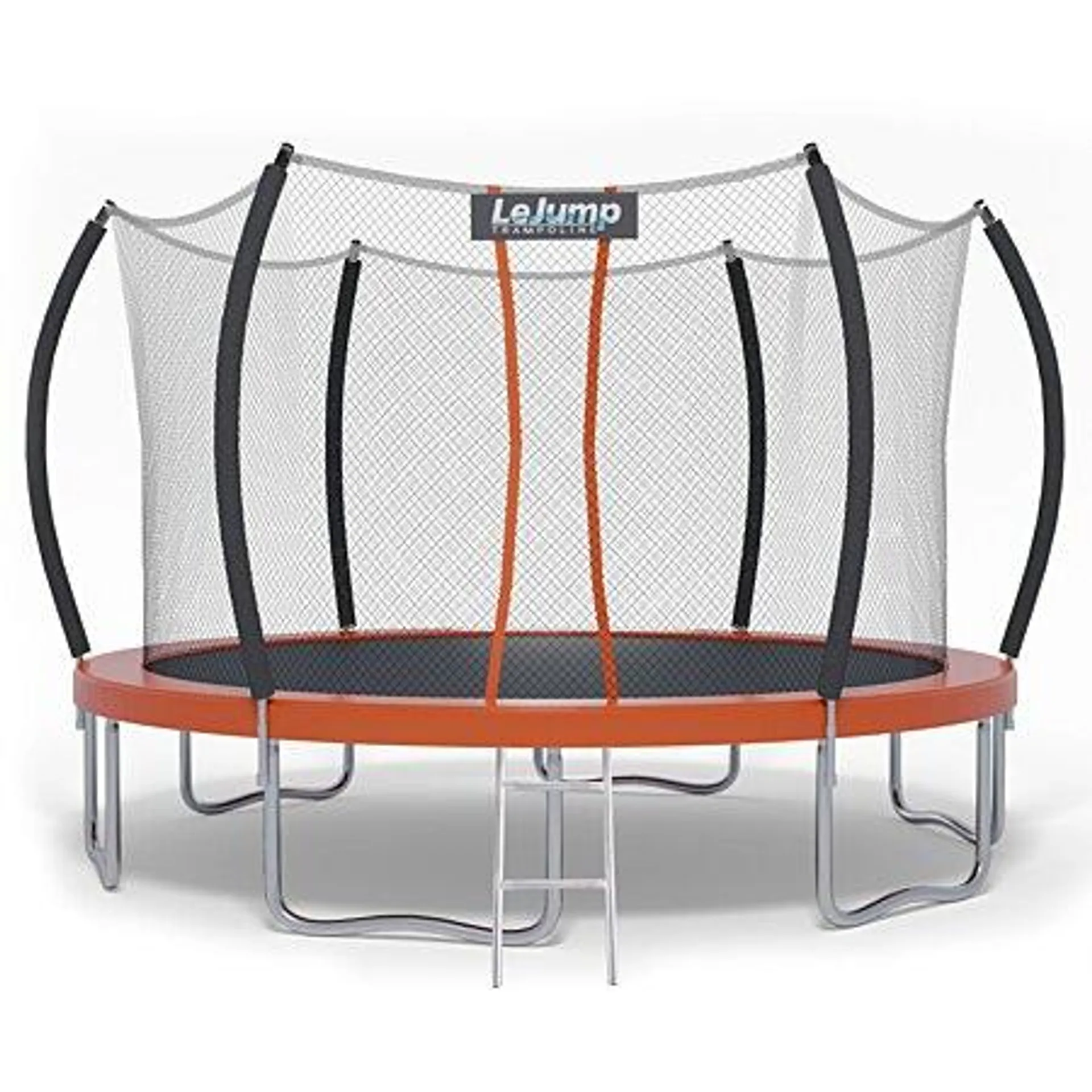 Trampoline Extérieur ∅366cm Rond Orange Grand LeJump Sunrise pour enfants