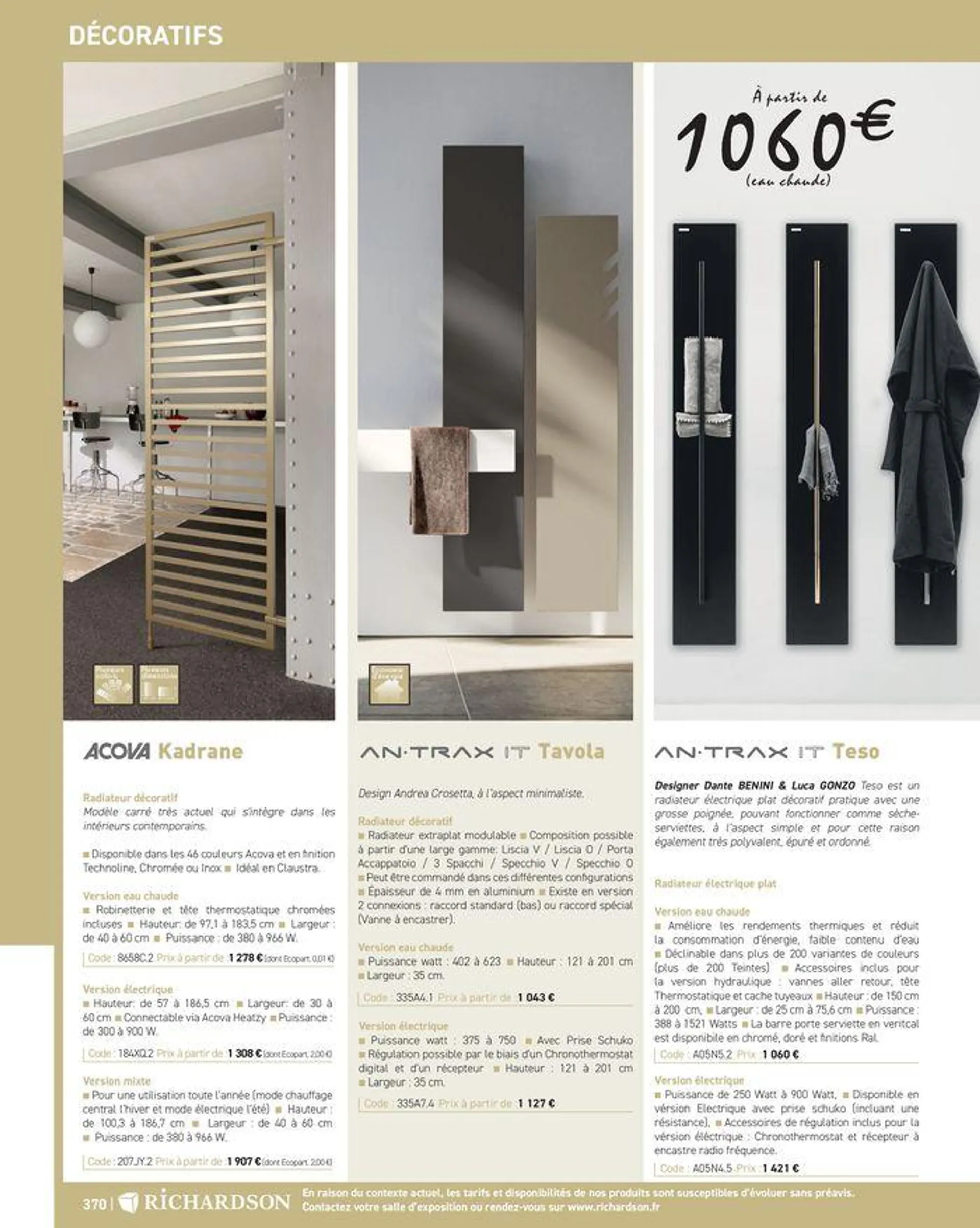 Salle de bains et carrelage 2024 du 23 mai au 31 décembre 2024 - Catalogue page 372