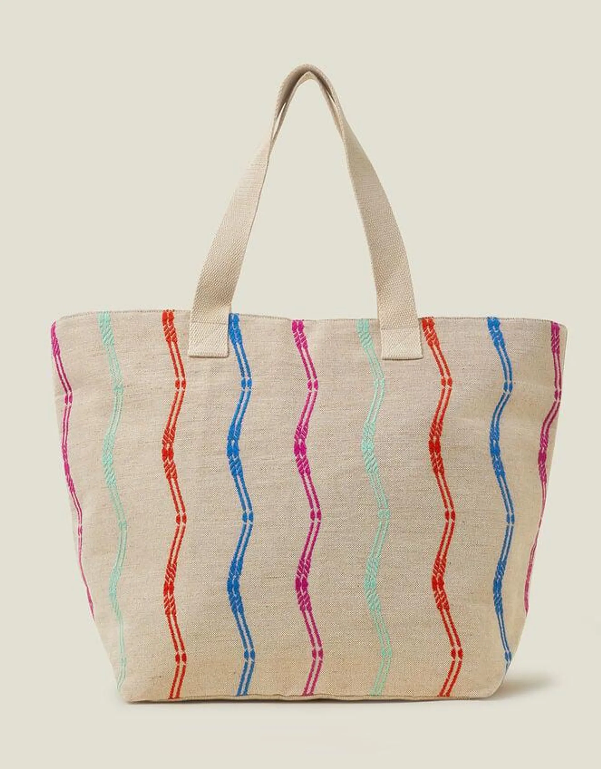 Wiggle Stripe Tote Bag