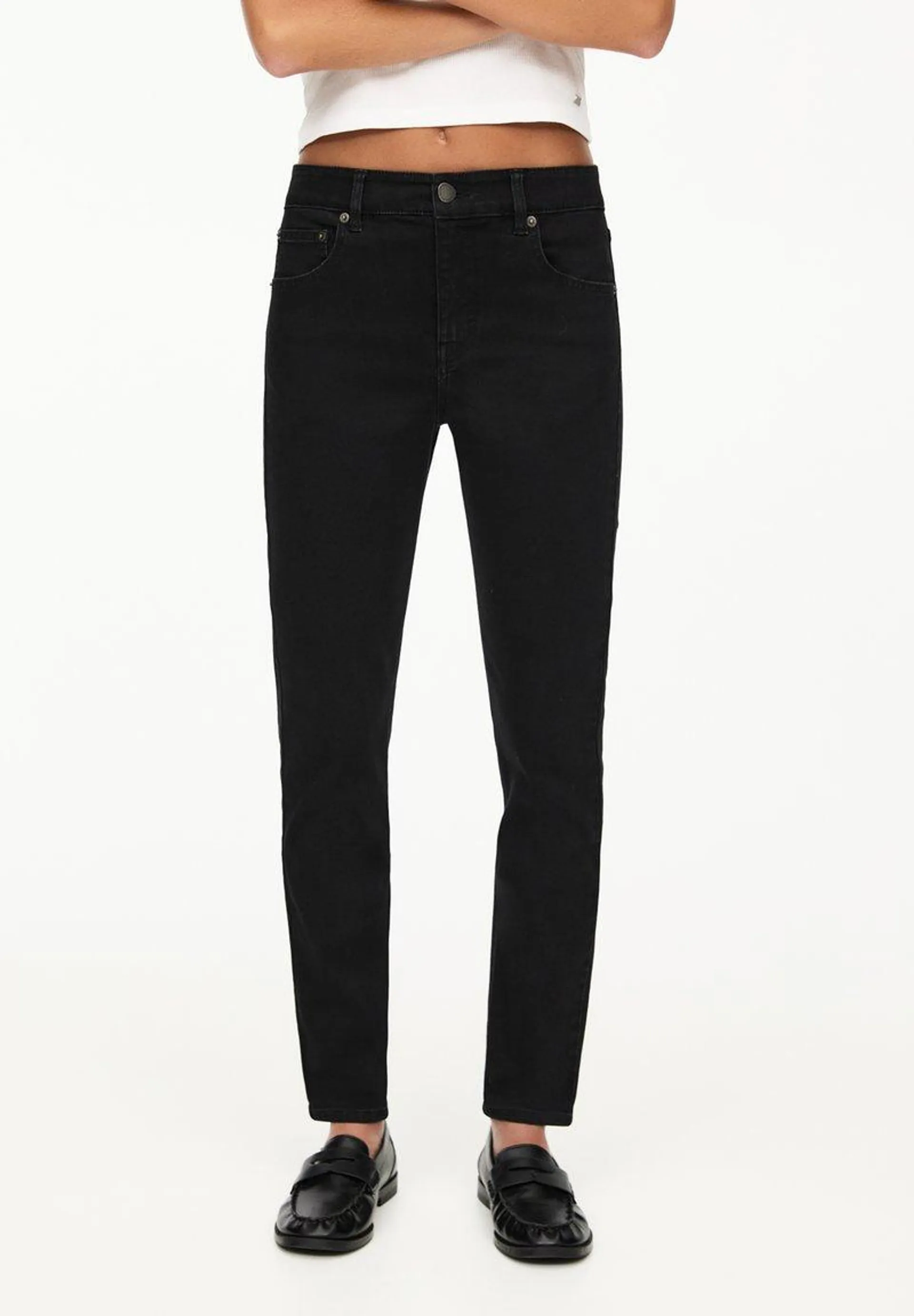 Jean droit - black