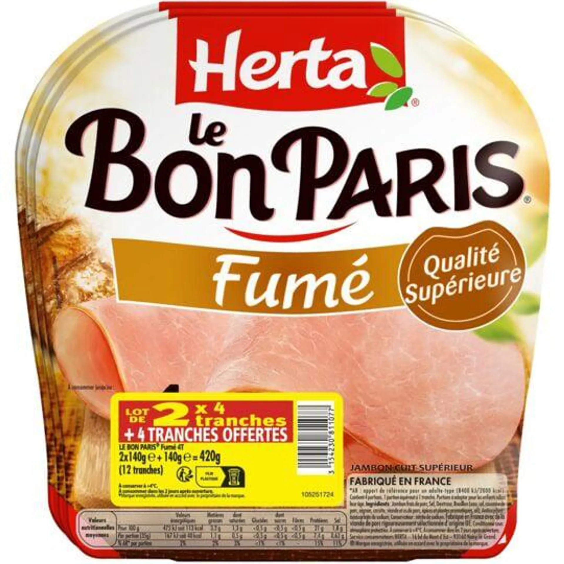 Jambon FUME LE BON PARIS