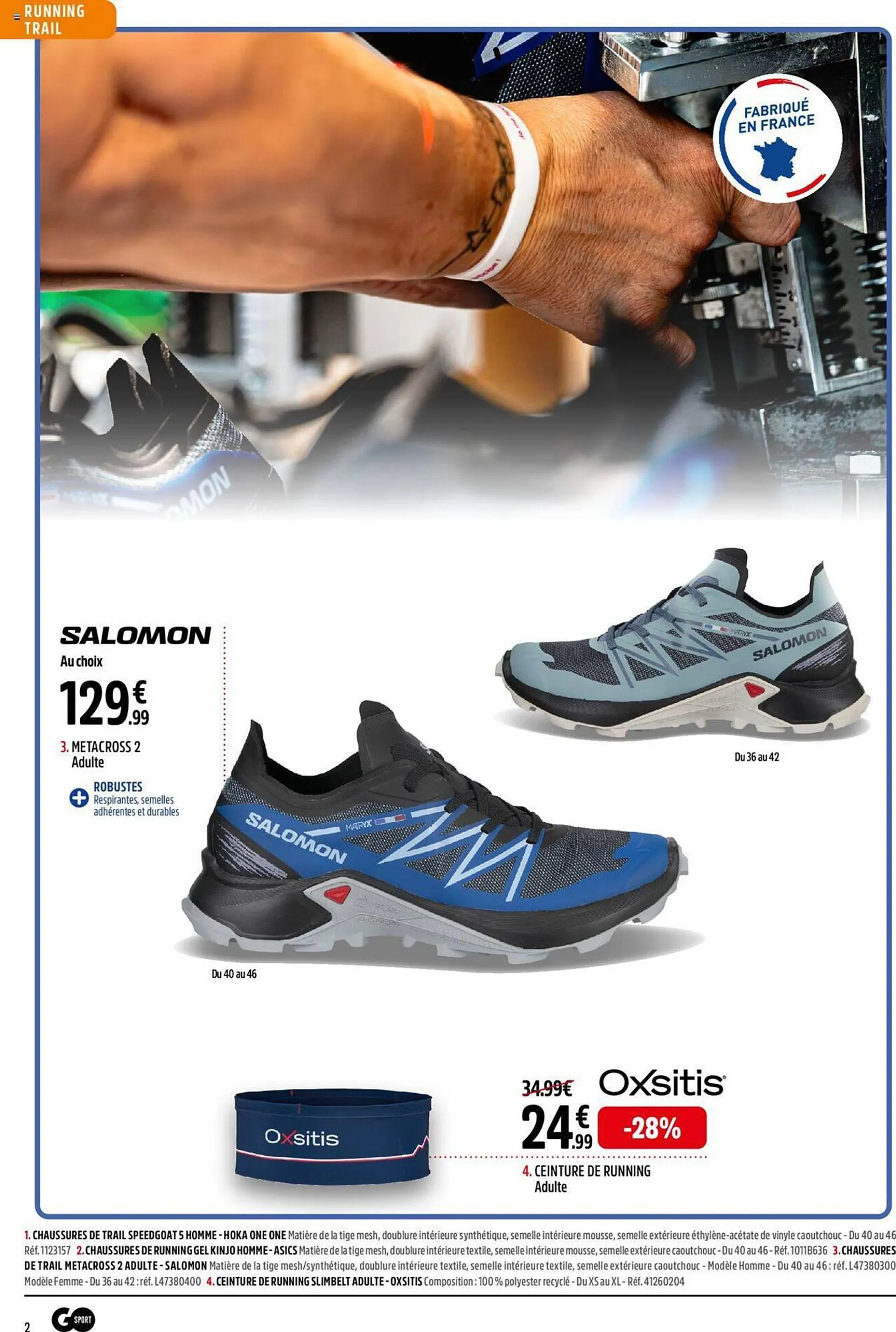 Catalogue Go Sport du 25 mars au 14 avril 2024 - Catalogue page 2