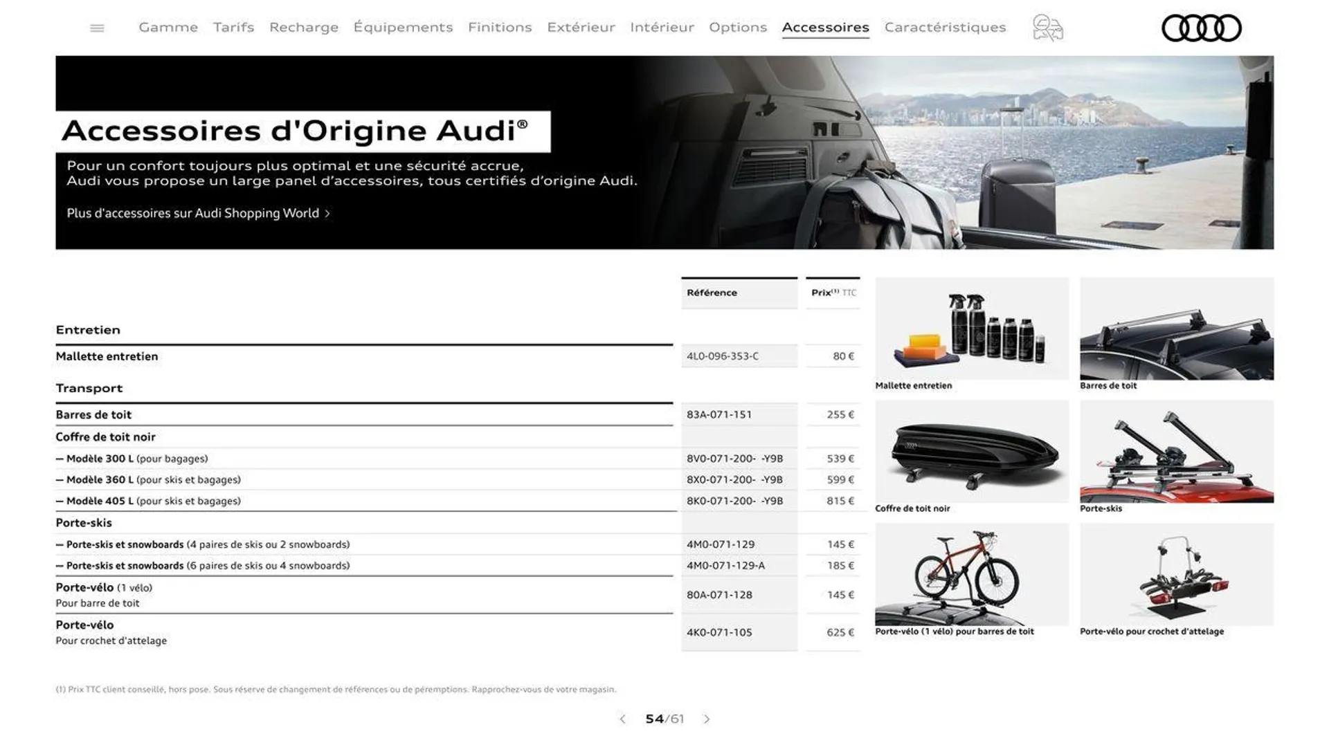 Audi Q3 du 20 août au 31 décembre 2024 - Catalogue page 54