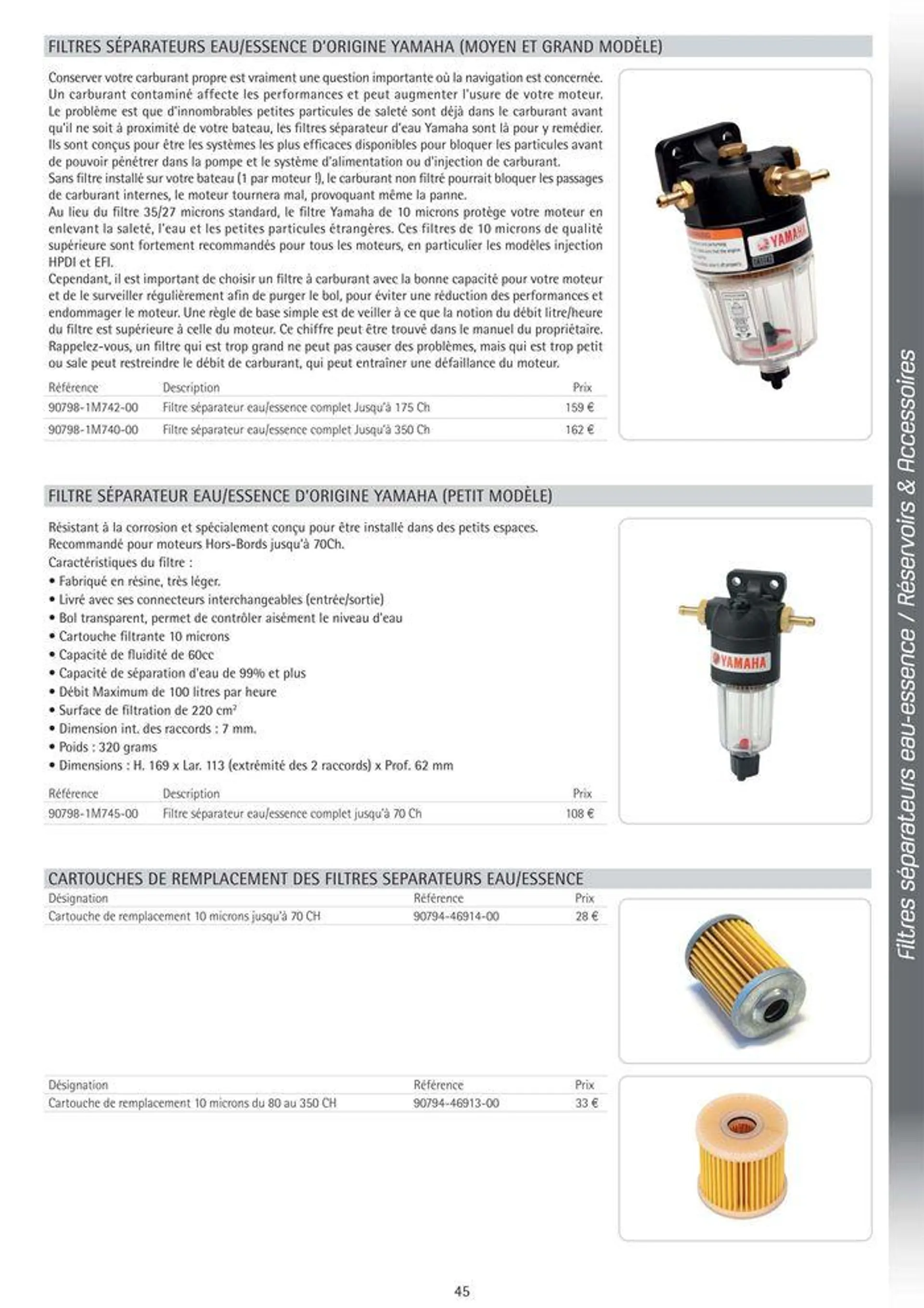 Catalogue Yamaha Marine - Accessoires Marine 2024 - 52