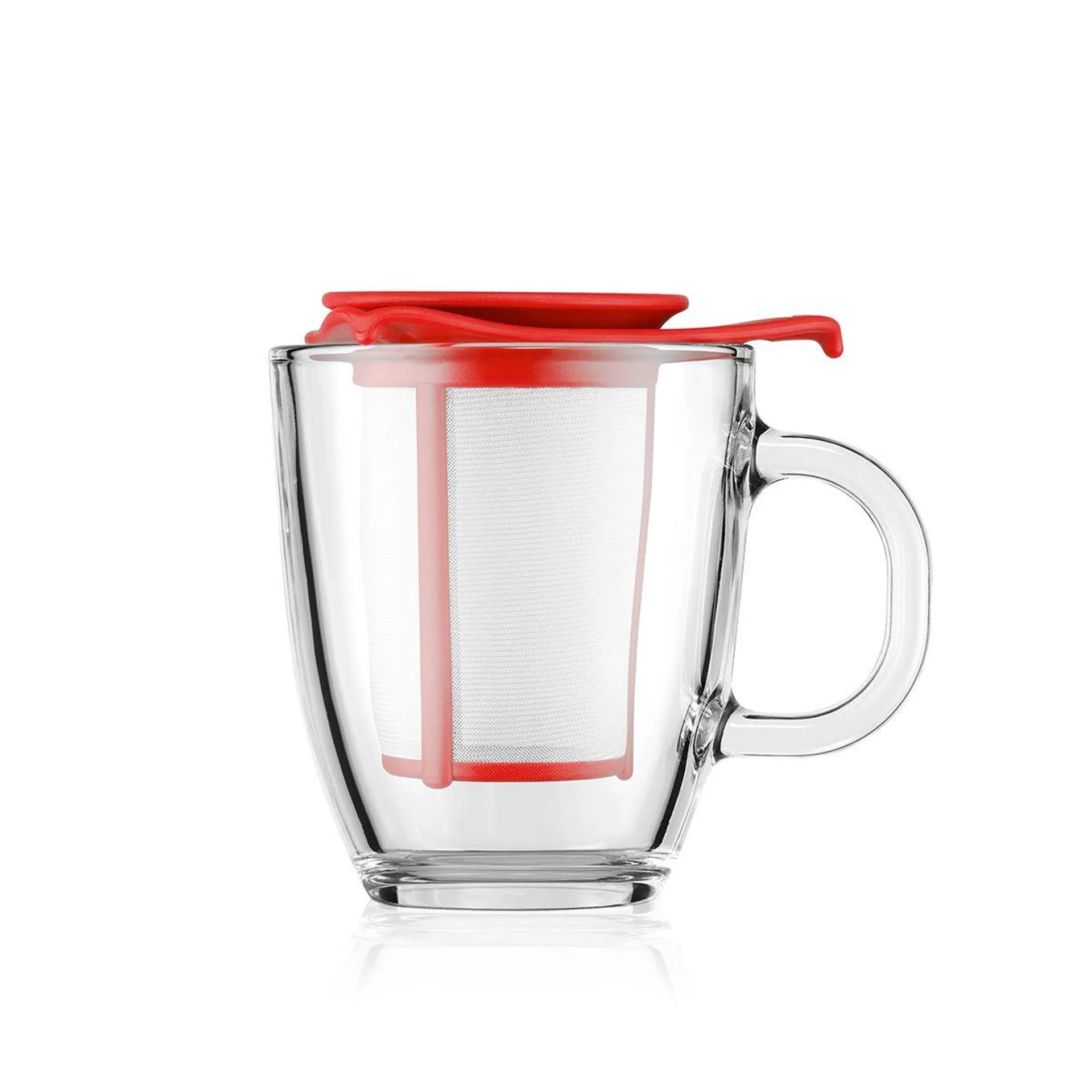 Mug en verre trempé, 0.35 l, filtre en plastique