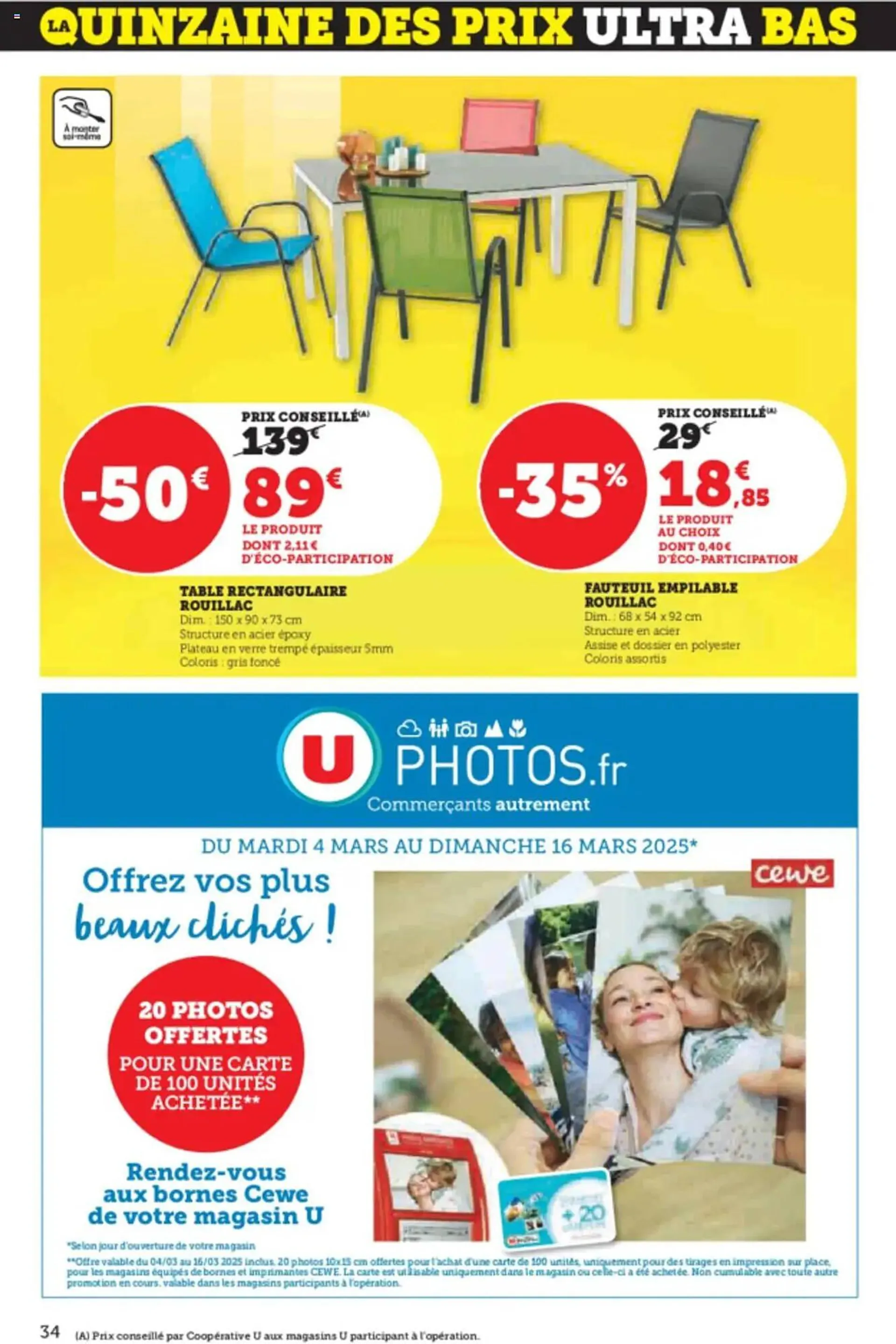Catalogue Super U du 4 mars au 16 mars 2025 - Catalogue page 34