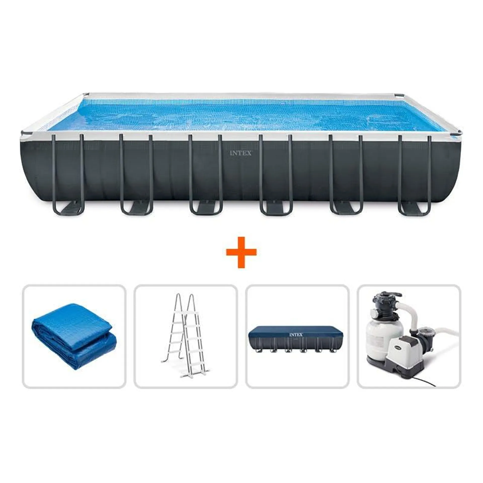 Intex Ultra Xtr Piscine Rectangulaire Avec Pompe 732x366x132cm