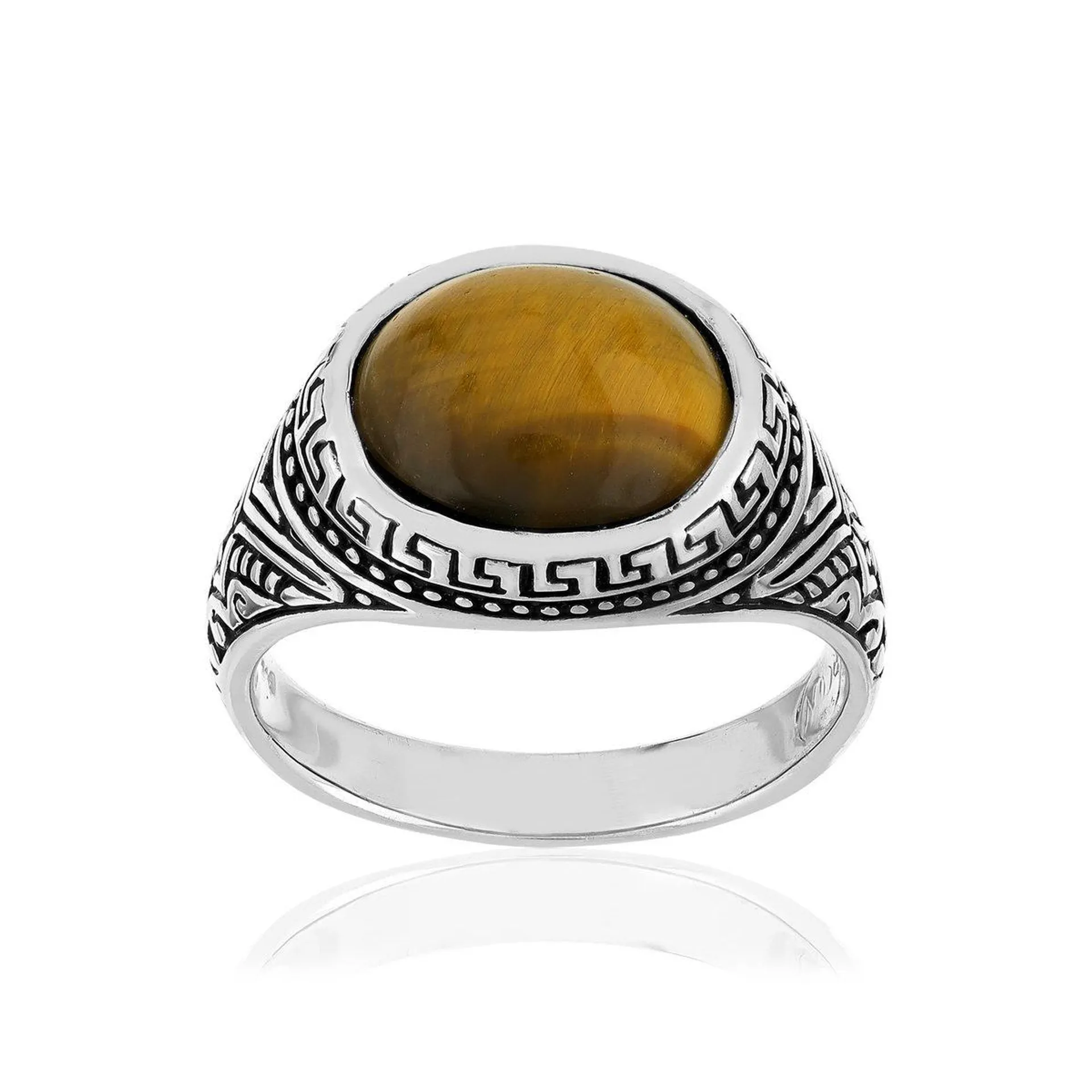 Bague argent 925 oeil de tigres