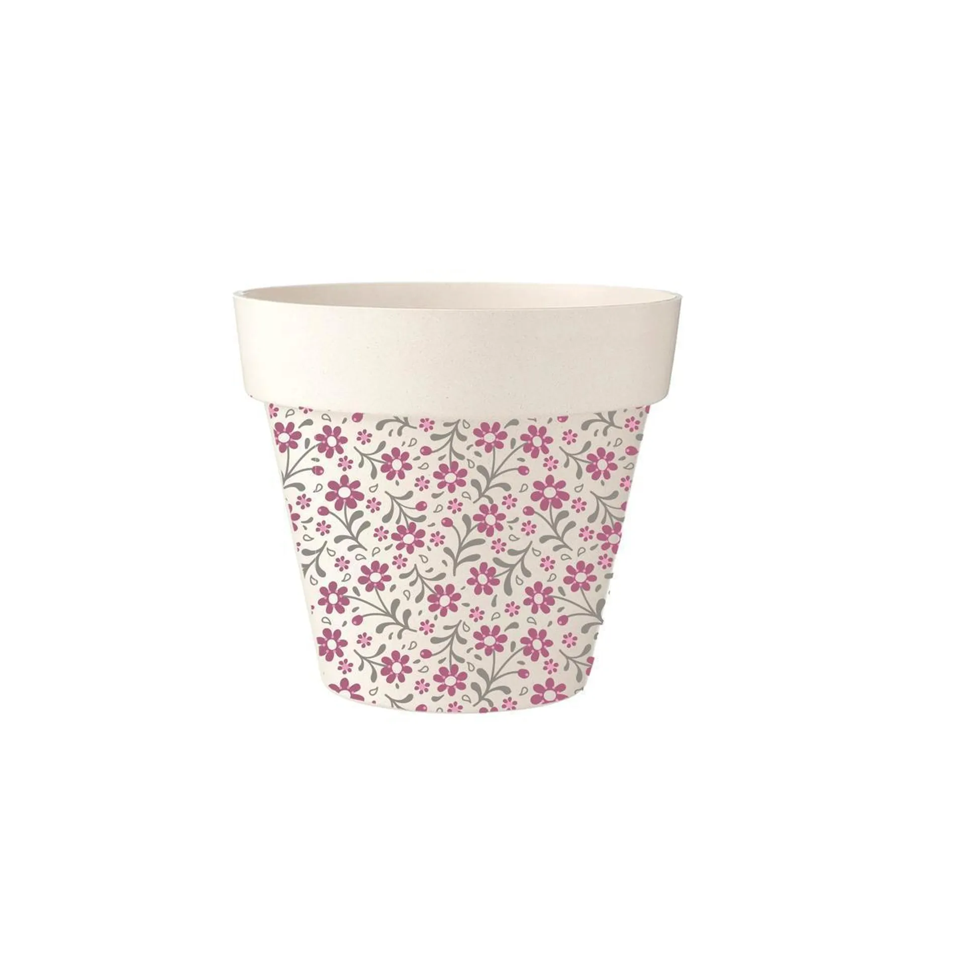 Cache - pot décoratif - ø 22 x H 21 cm - Différents formats - Rose, gris, blanc