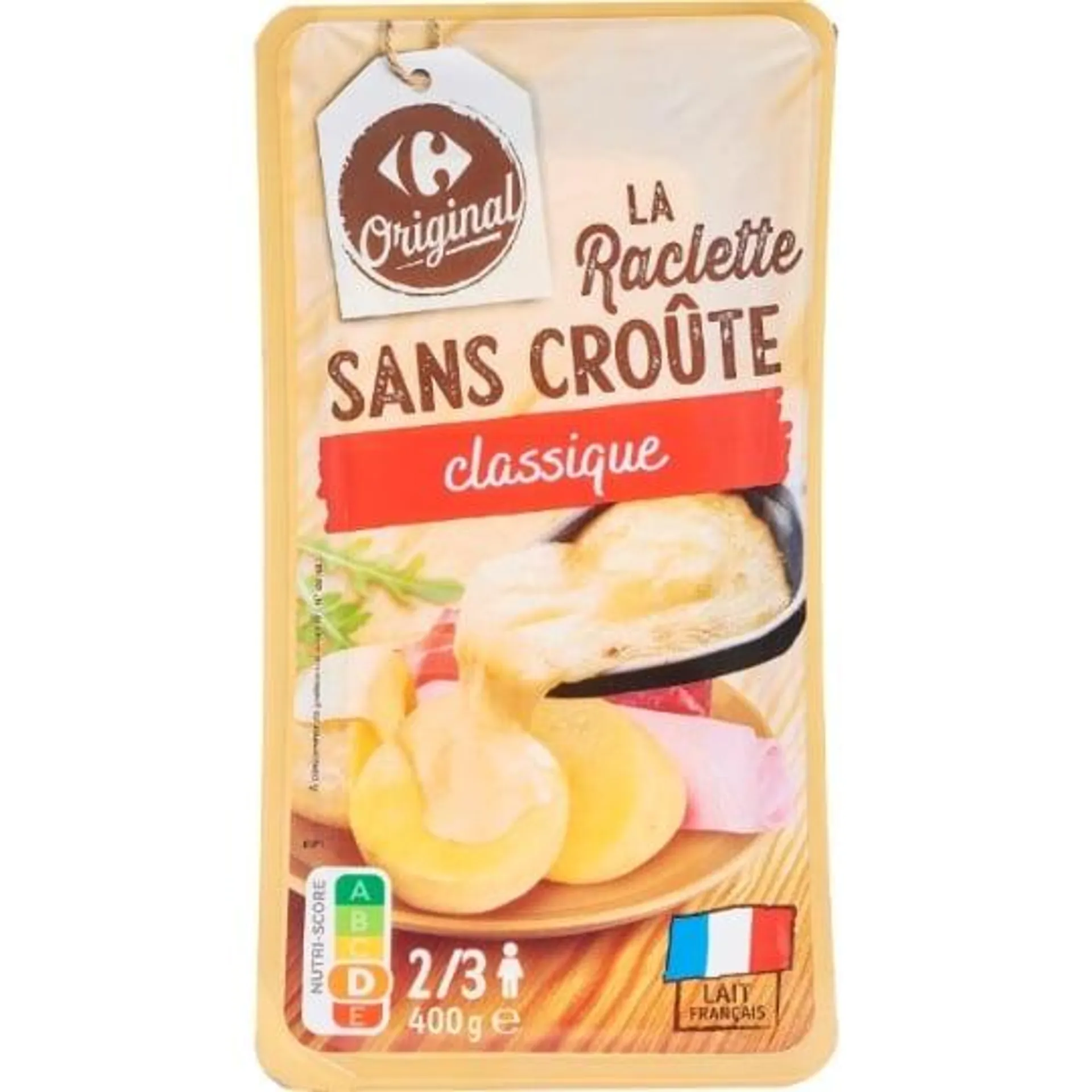 Fromage en Tranches à Raclette classique Sans Croûte CARREFOUR