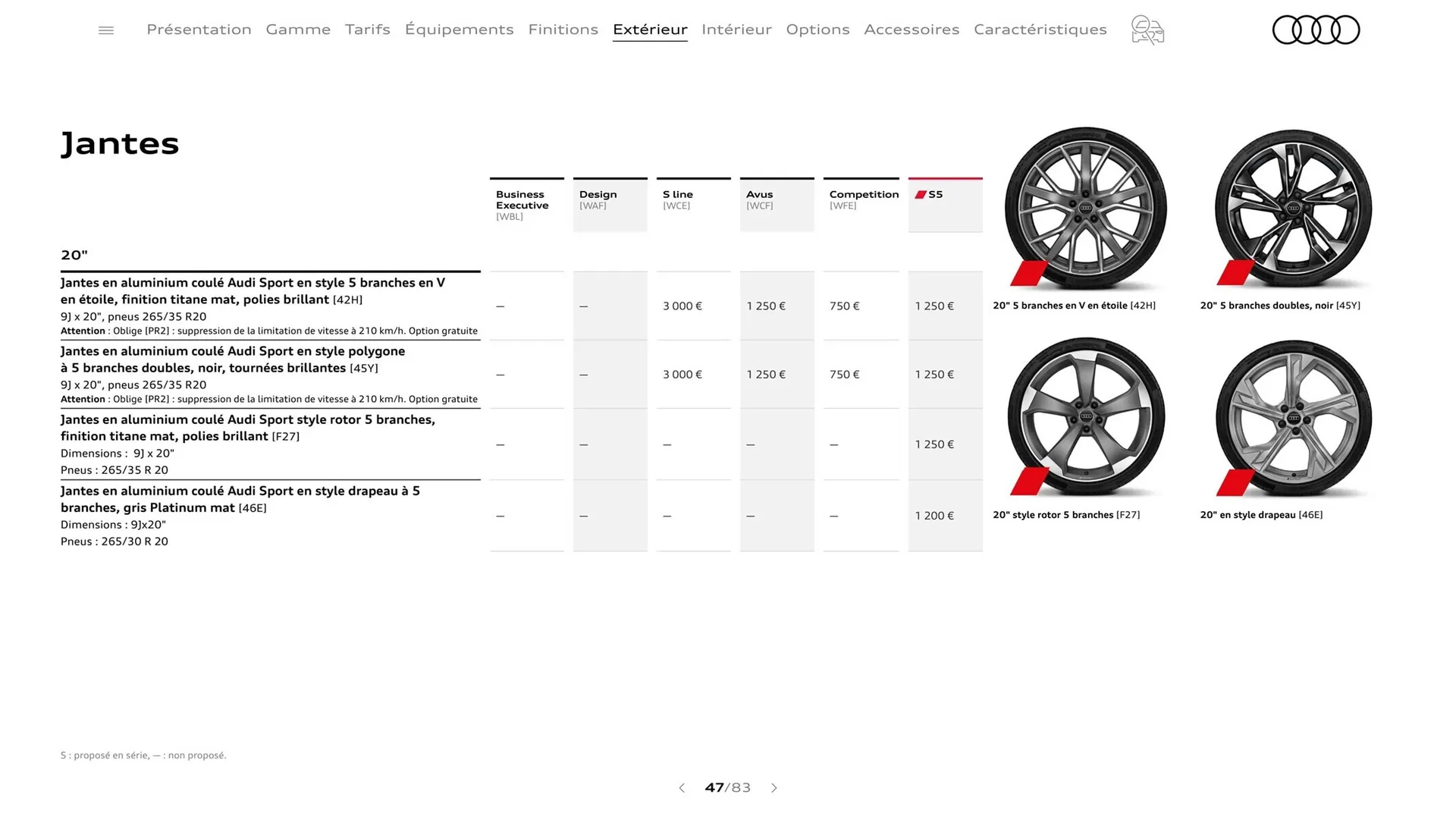 Catalogue Audi du 8 août au 8 août 2024 - Catalogue page 47