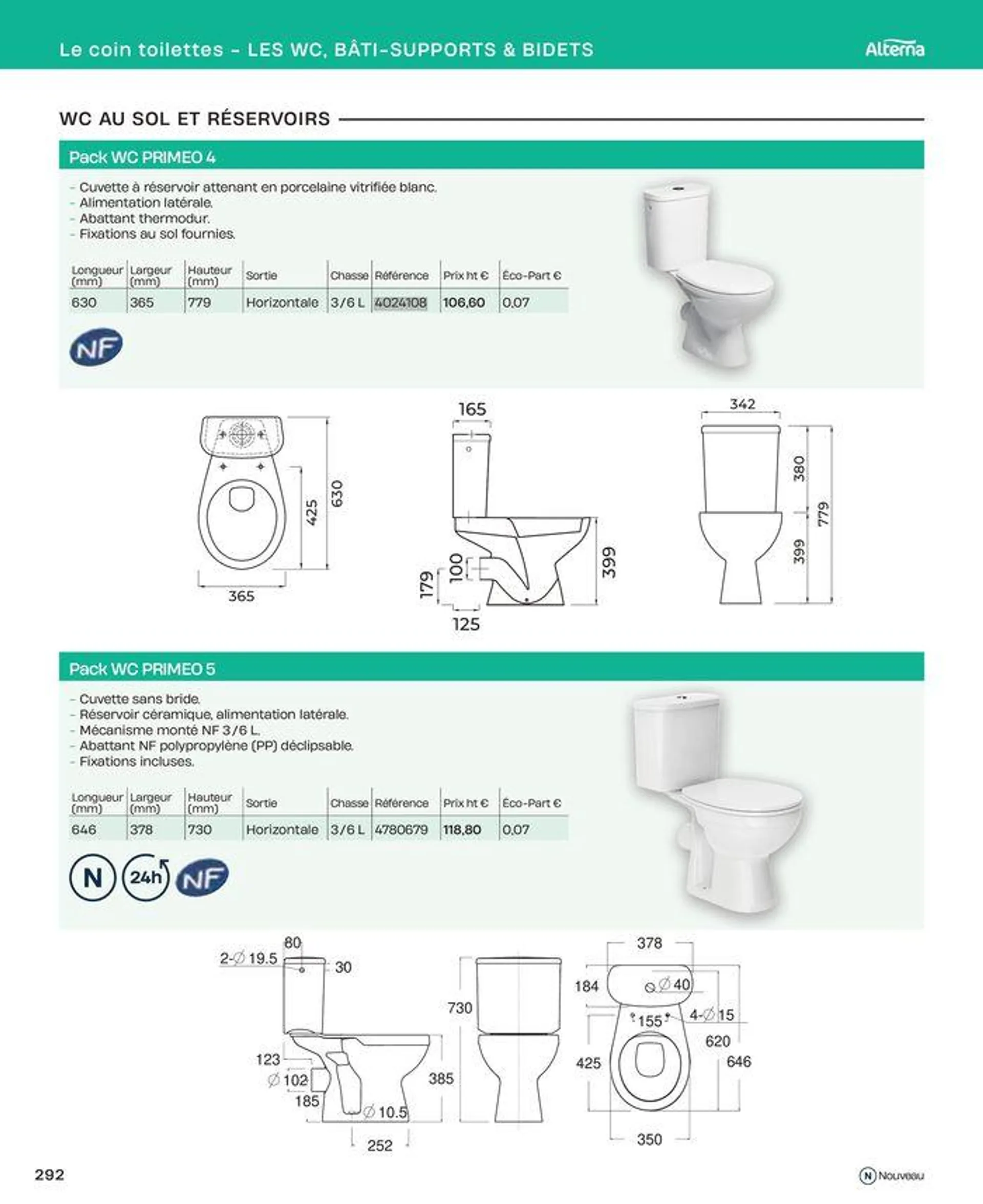 La salle de bain en toute sérénité du 2 juillet au 31 décembre 2024 - Catalogue page 292