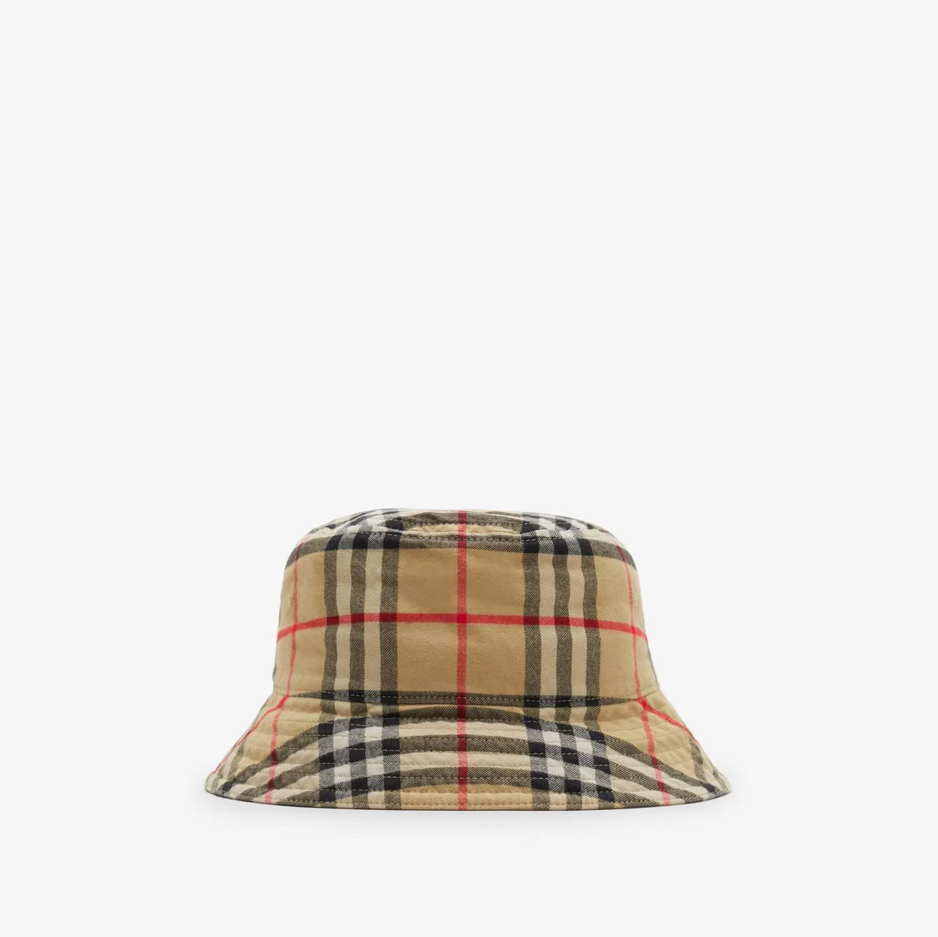 Check Cotton Bucket Hat