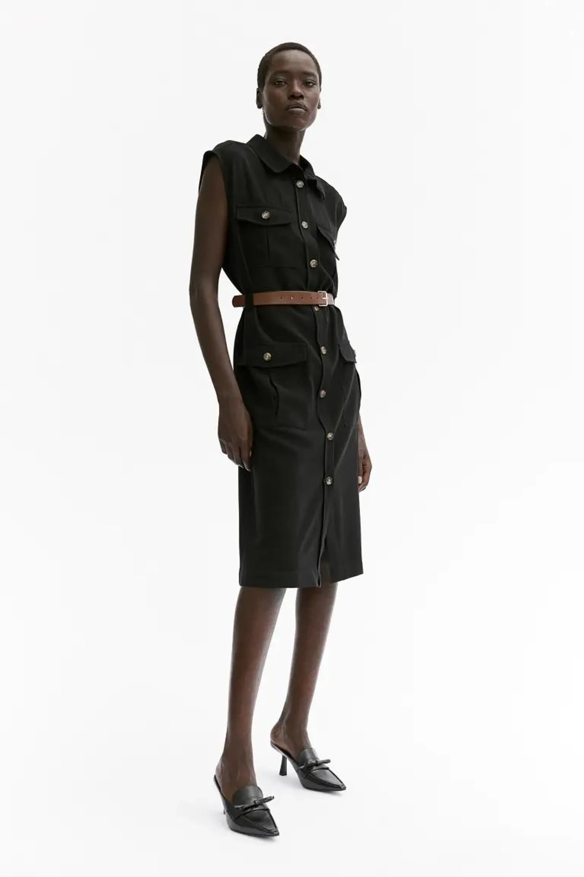 Robe cargo avec ceinture