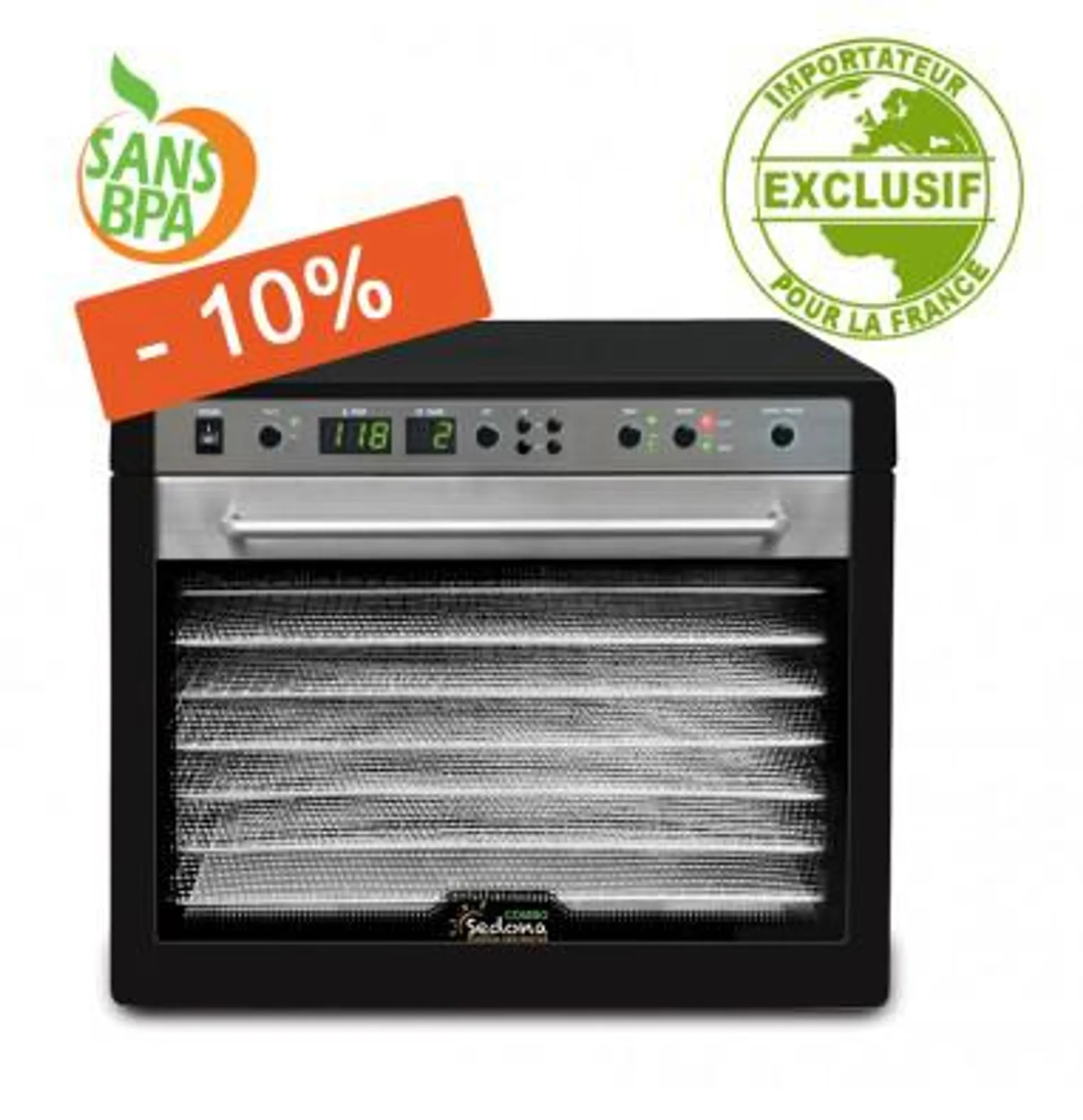 Déshydrateur Sedona Combo plateaux inox