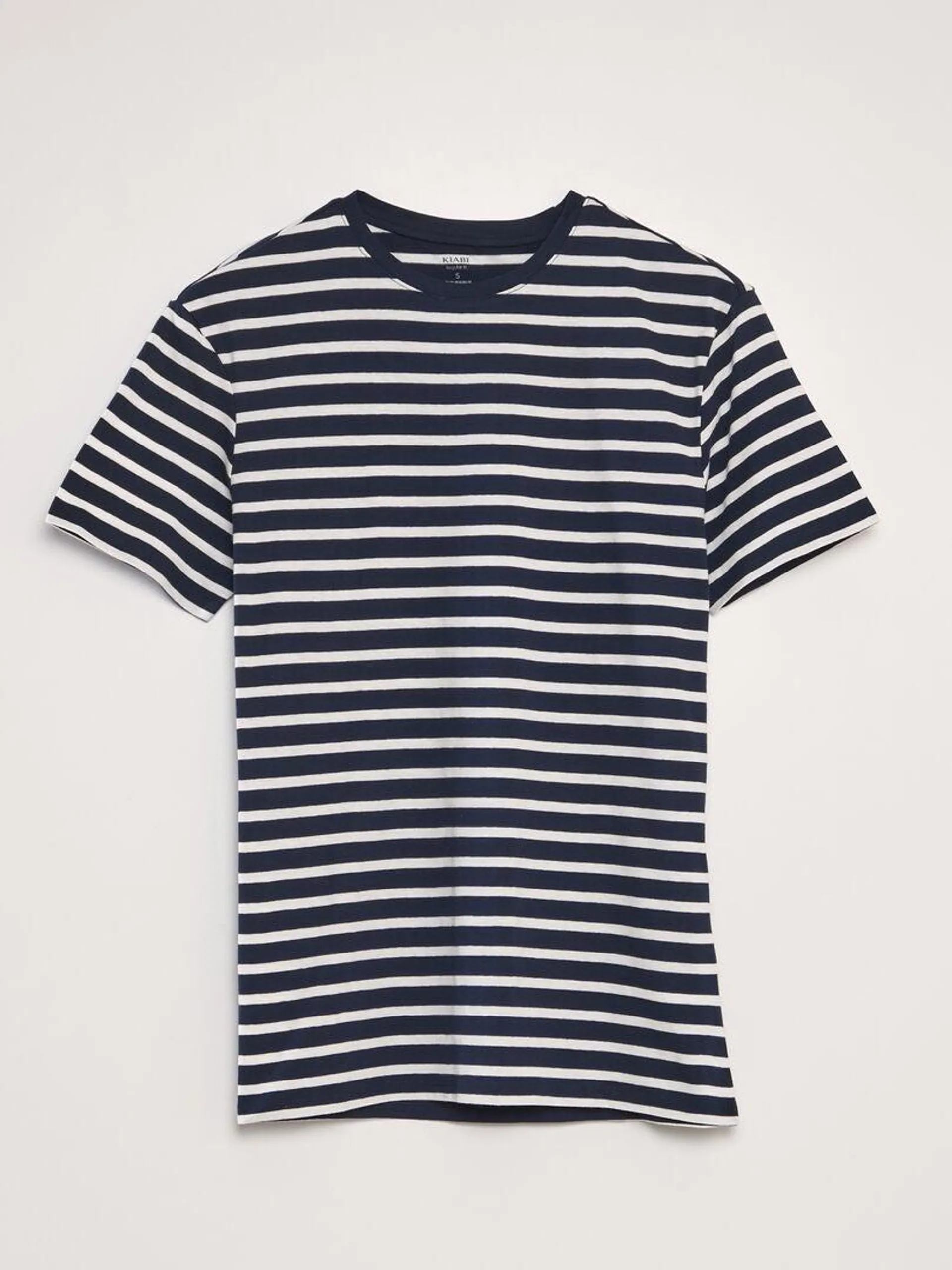 Camiseta marinera de algodón - AZUL