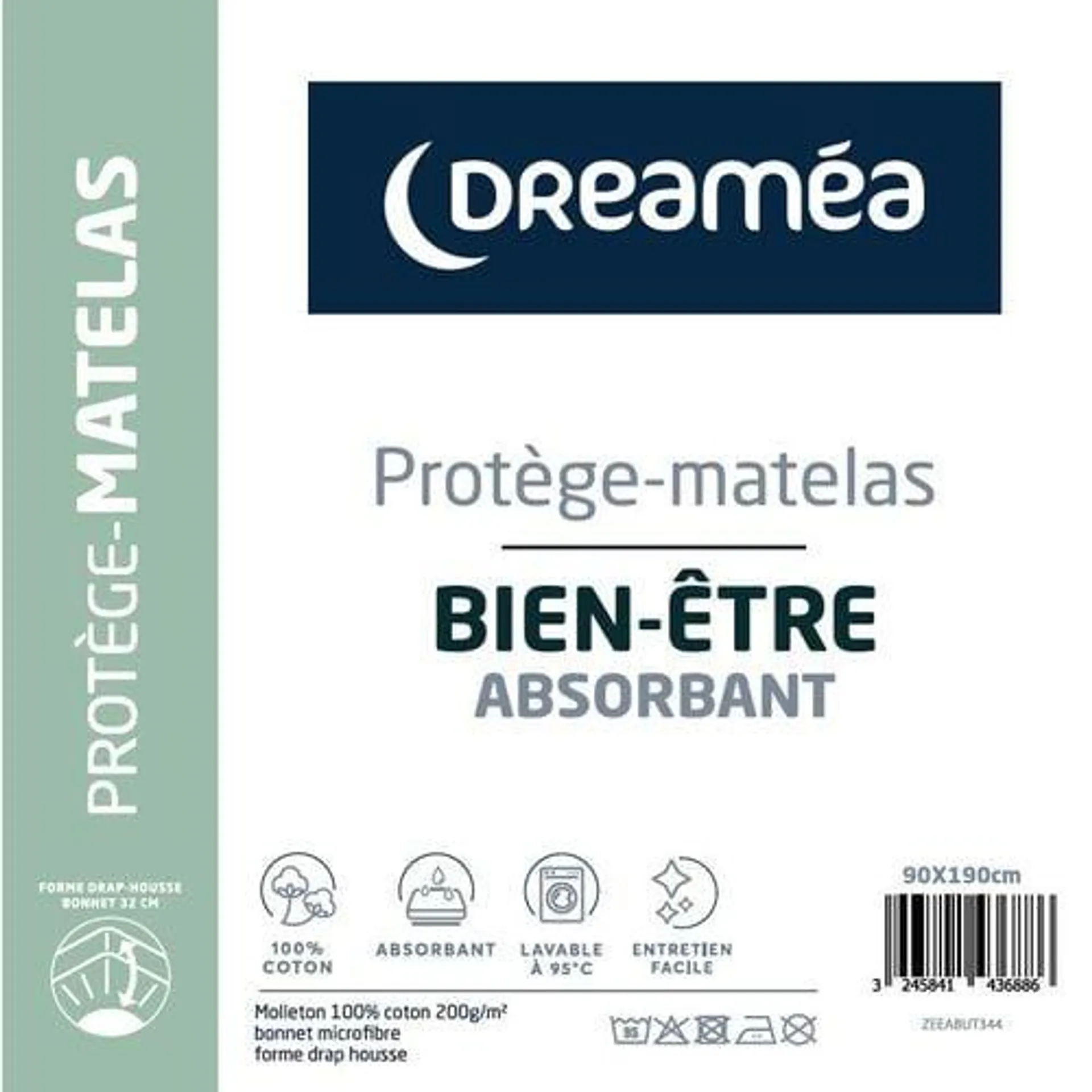 DREAMEA Protège matelas 90x190 cm BIEN-ETRE