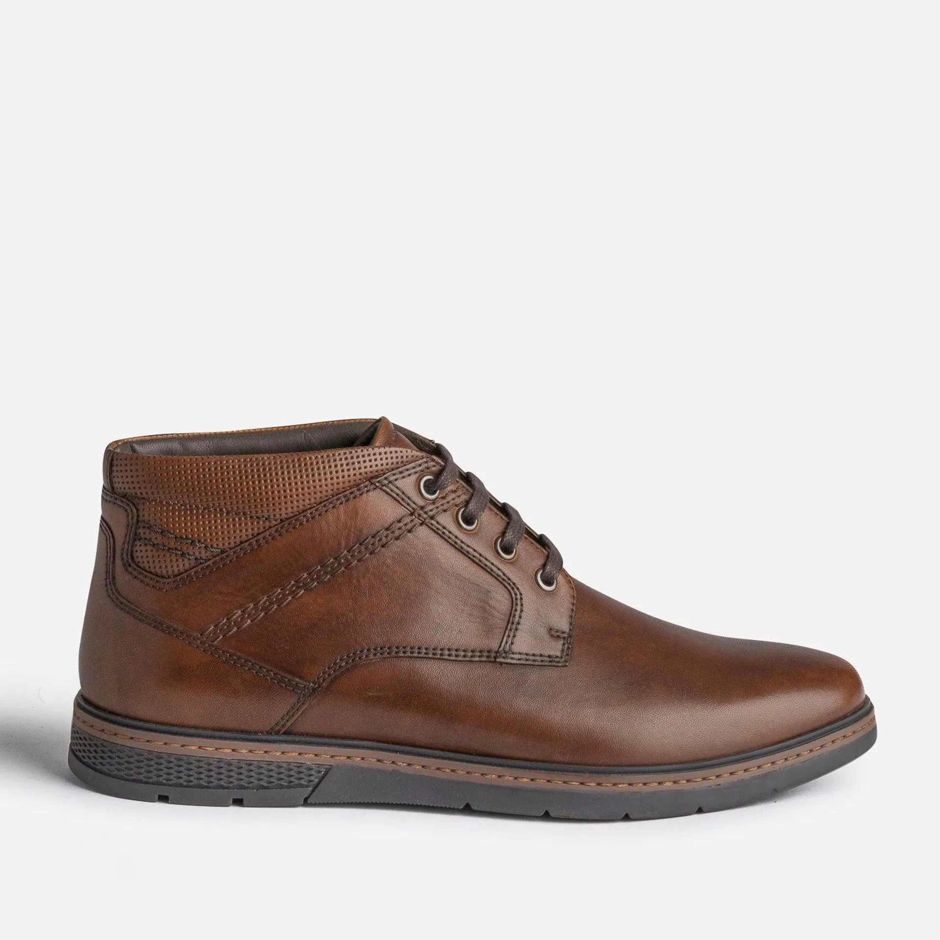 Desert boots marron en cuir