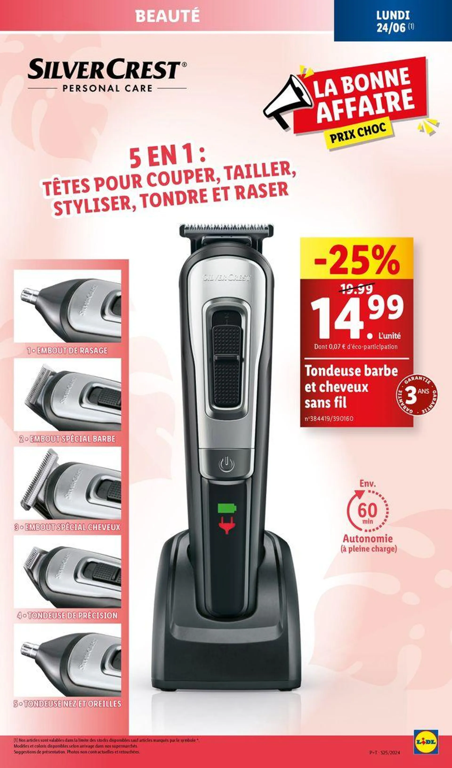 Retrouvez nos offres Lidl de la semaine : maison, bricolage et cuisine ! du 20 juin au 24 juin 2024 - Catalogue page 19