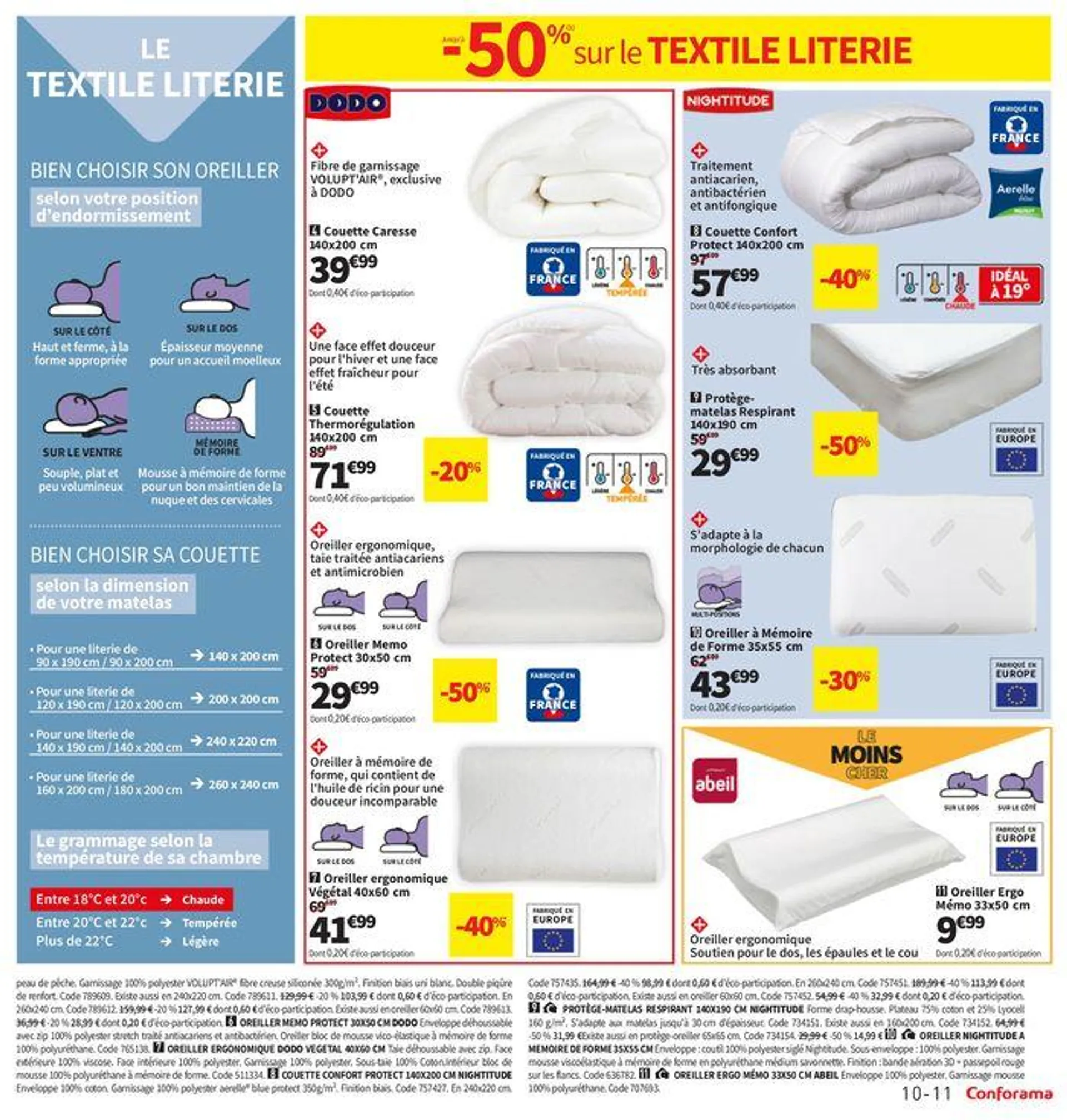 Jusquà -50% sur la literie et le textile literie - 11