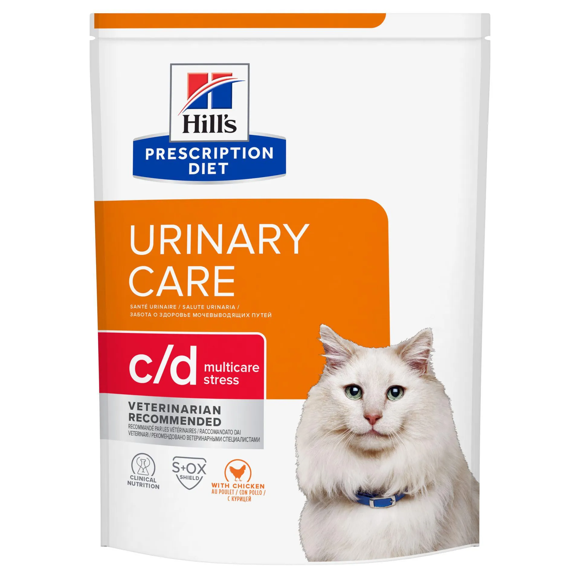 Hill's prescription diet c/d urinary stress multicare croquettes pour chat au poulet 3 kg