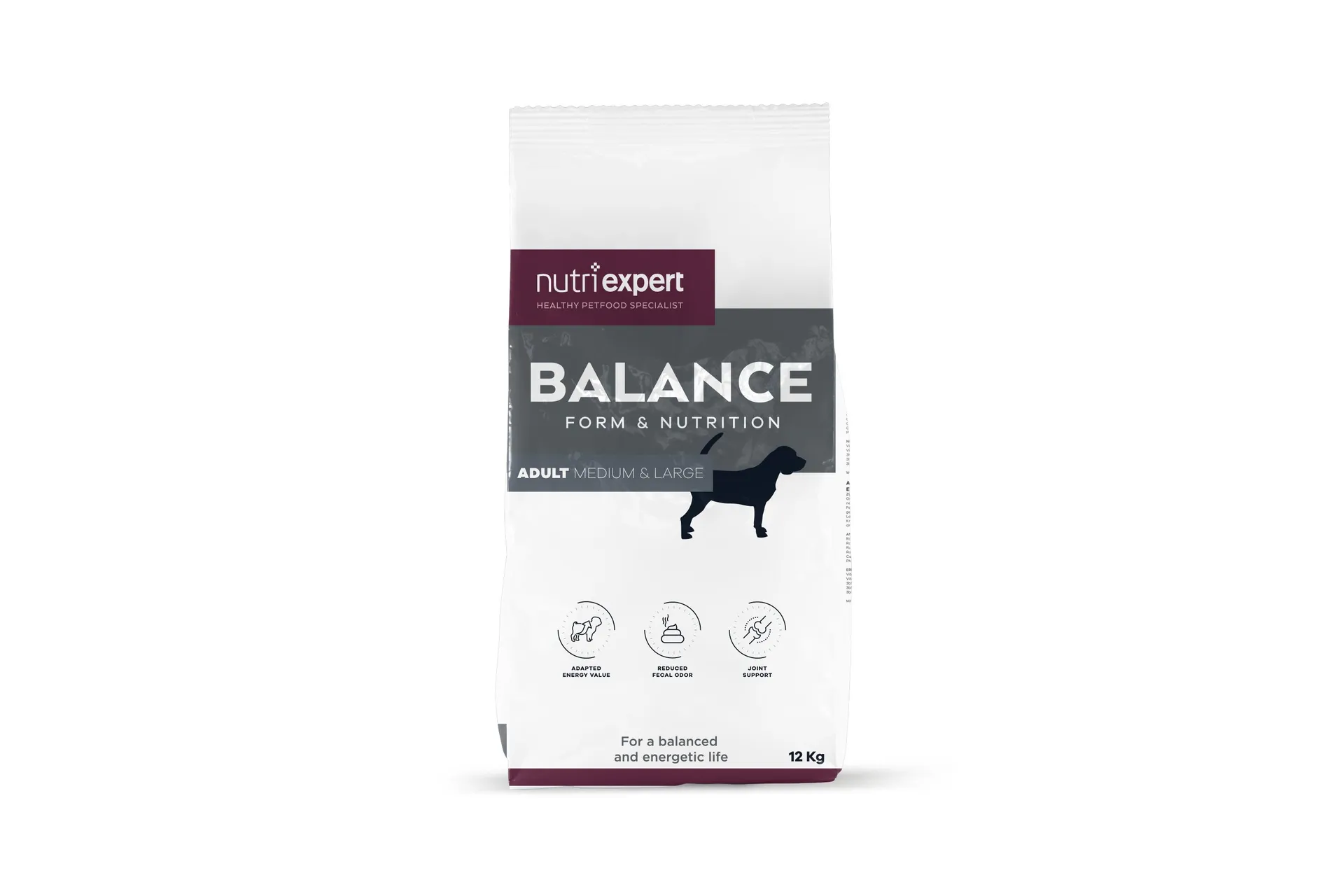 Nutri expert balance brokken grote/medium hond adult kip 12kg