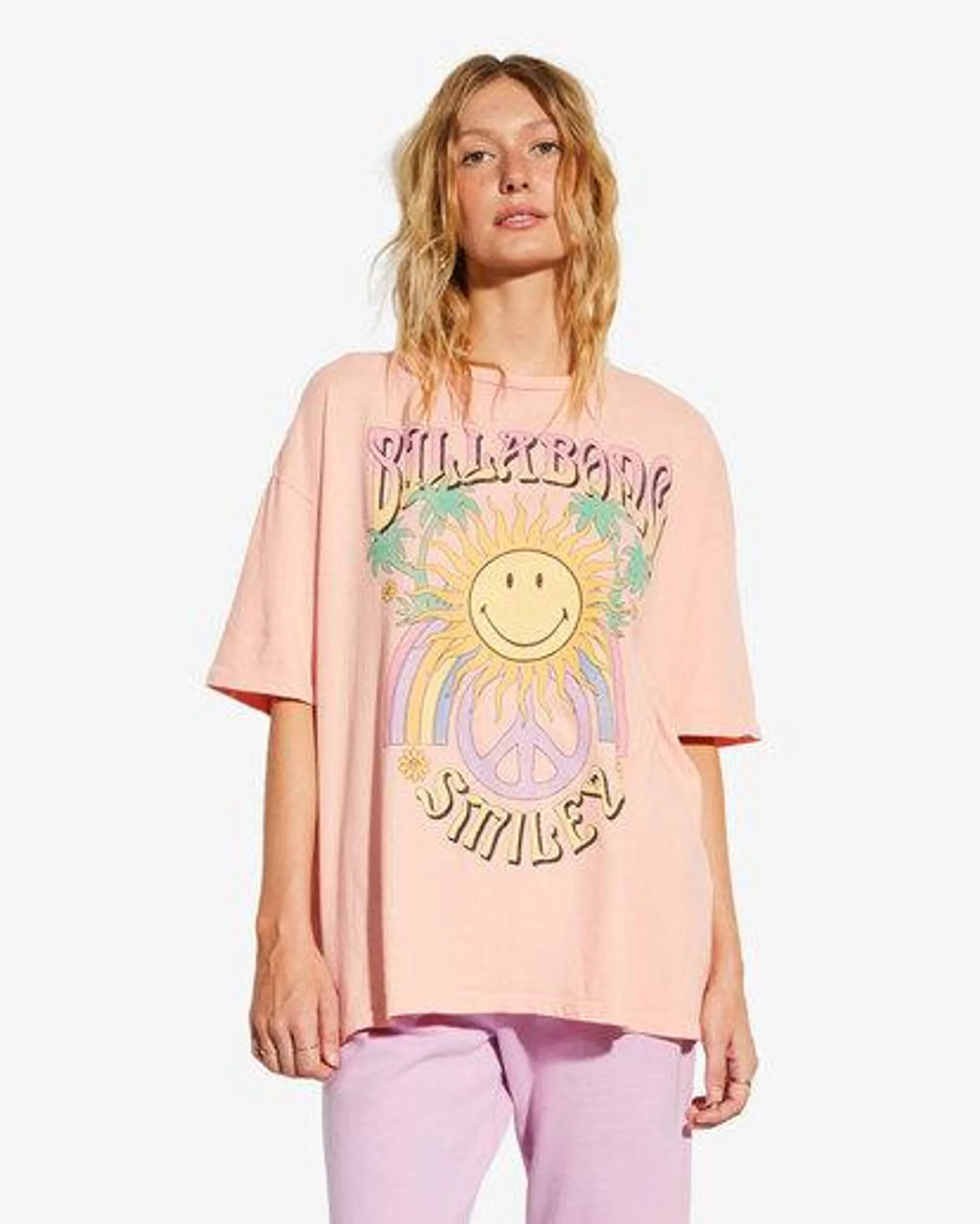 Billabong x Smiley True Boy - T-shirt oversize pour Femme