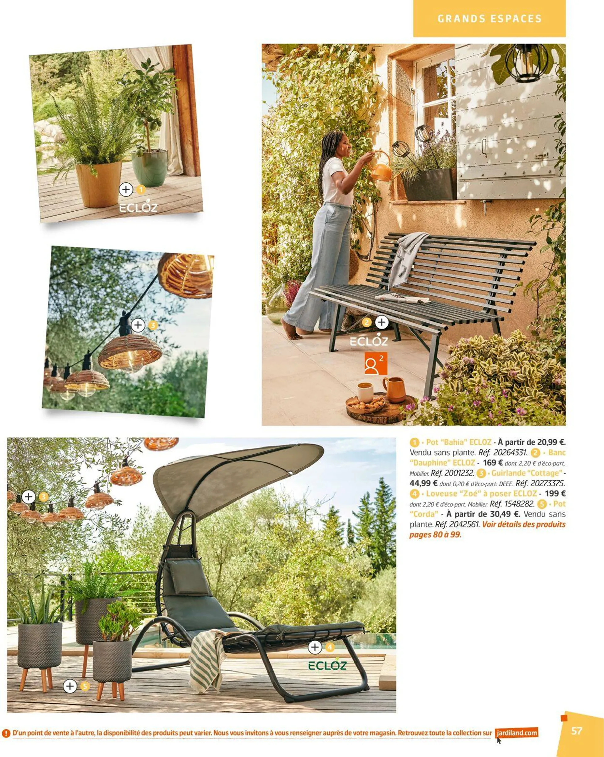 Jardiland Catalogue actuel du 1 mars au 31 août 2024 - Catalogue page 57