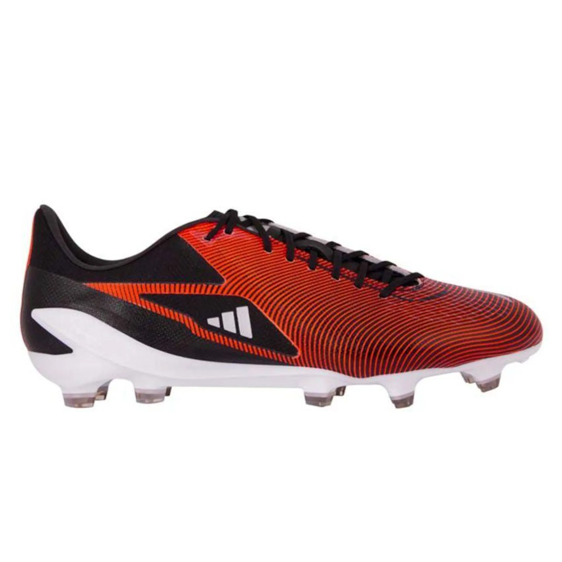 Chaussures Rugby RS15 Pro FG Moulées Terrain Sec Noir Et Rouge - Adidas