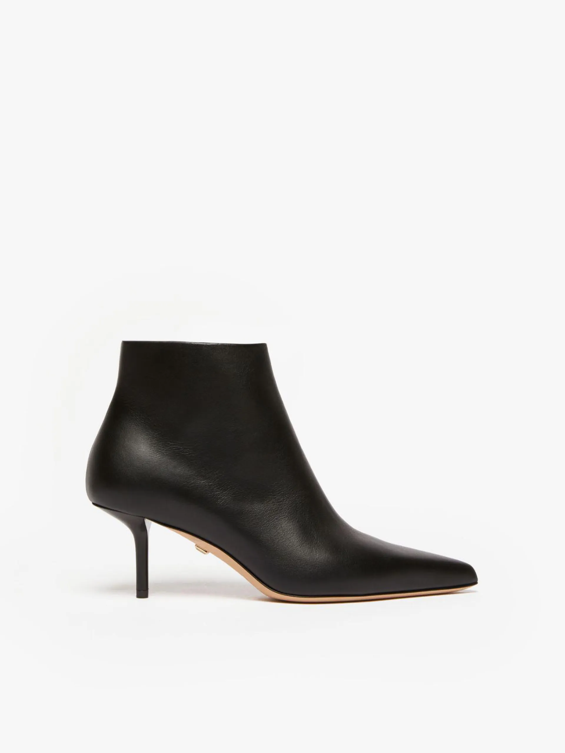 Bottines zippées en cuir